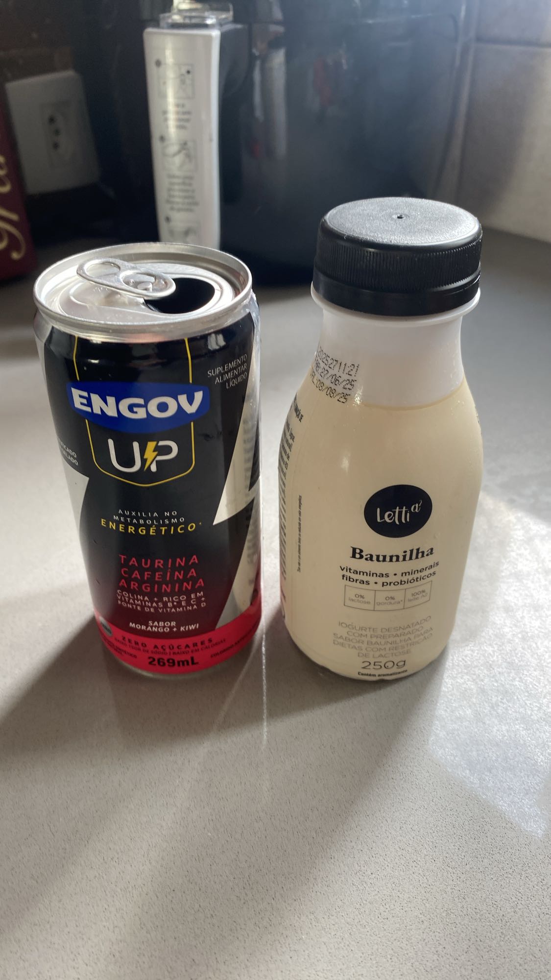 Iogurte e energético