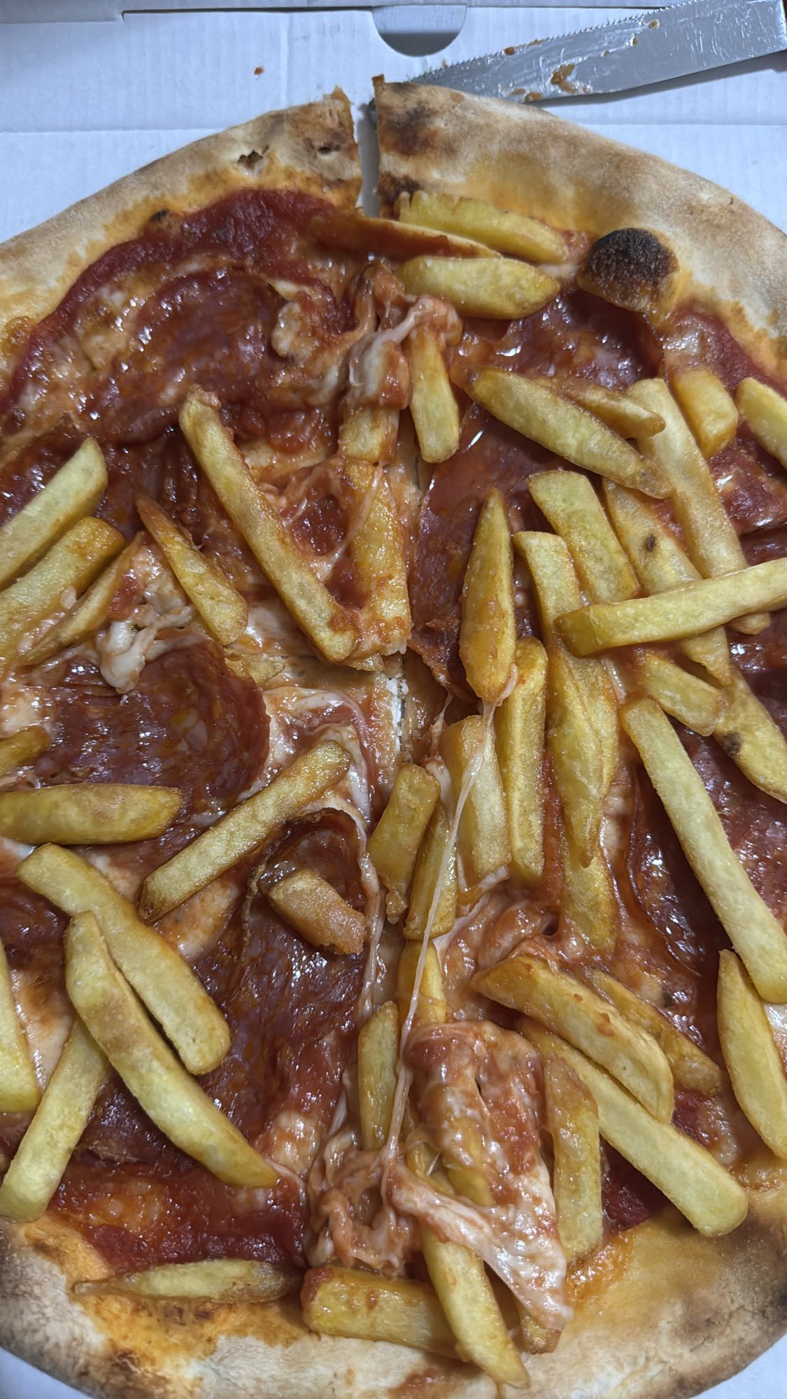 Pepperoni & Fries Pizza