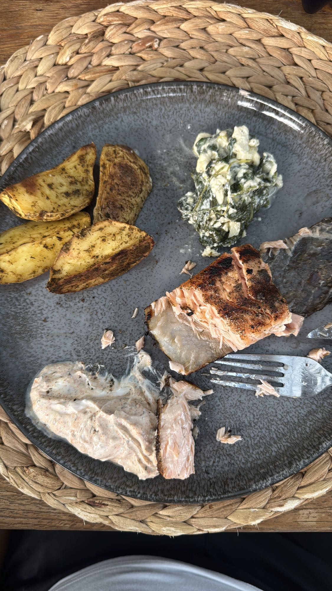 Gegrillter Lachs Teller