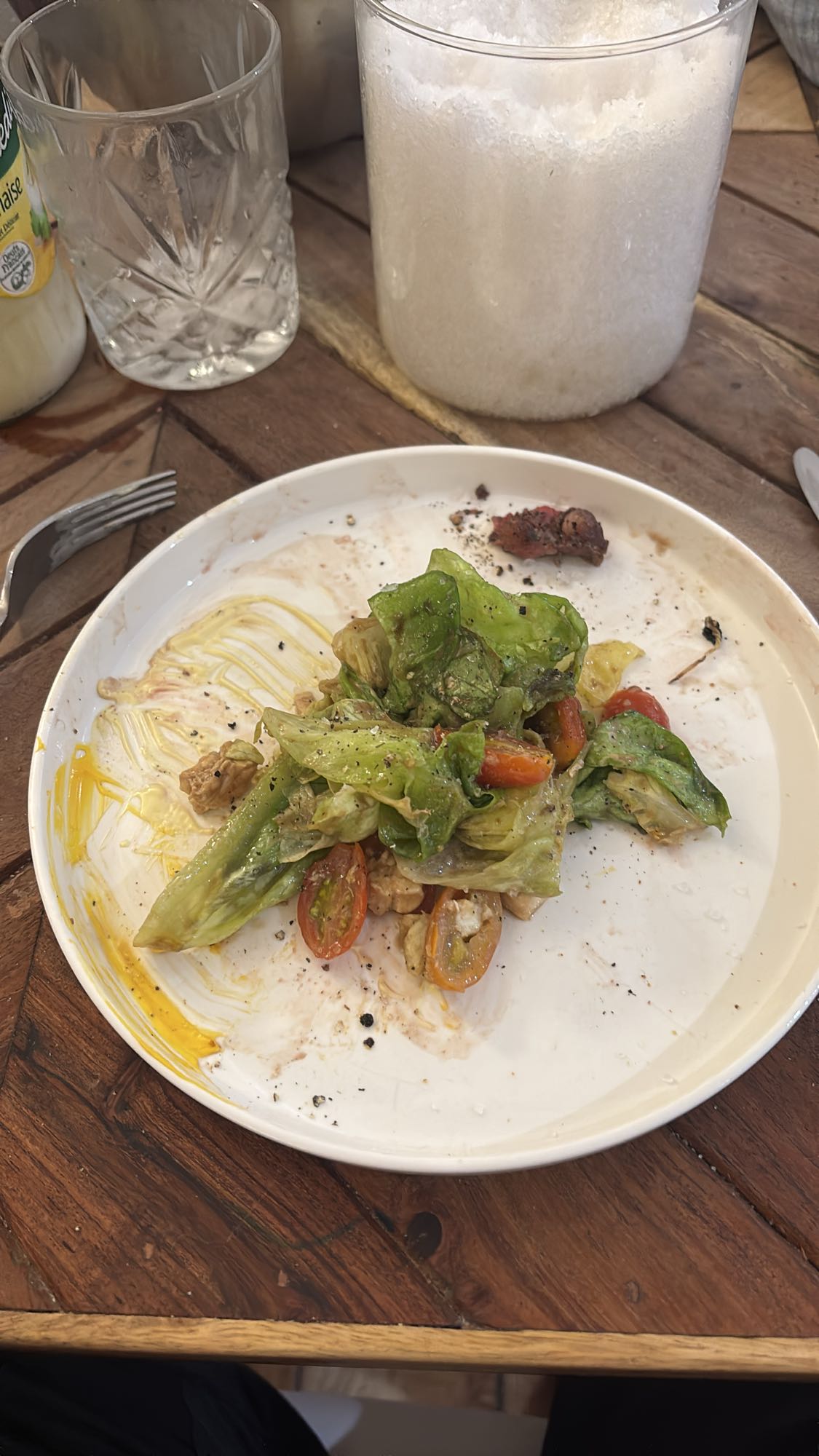 Salade poulet et légumes