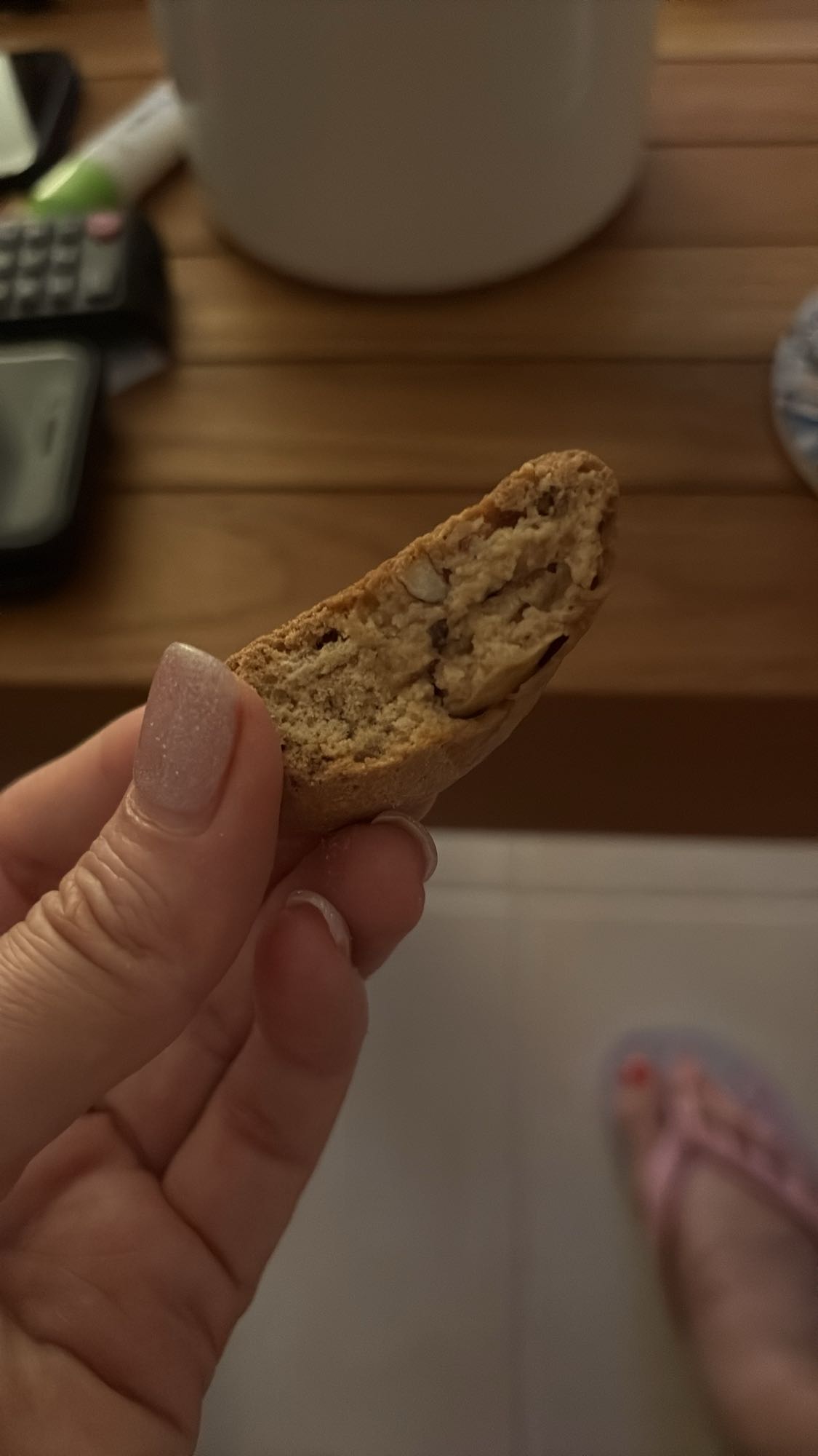 Biscotti cookie piece