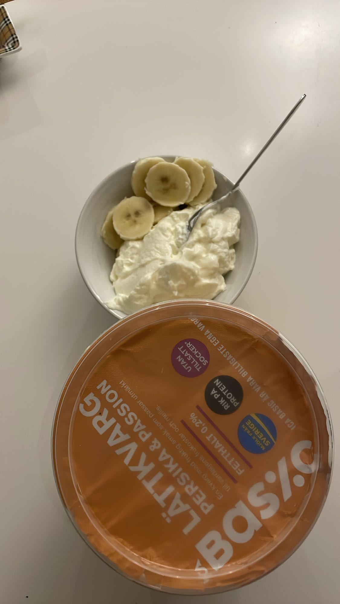 Kvarg med banan