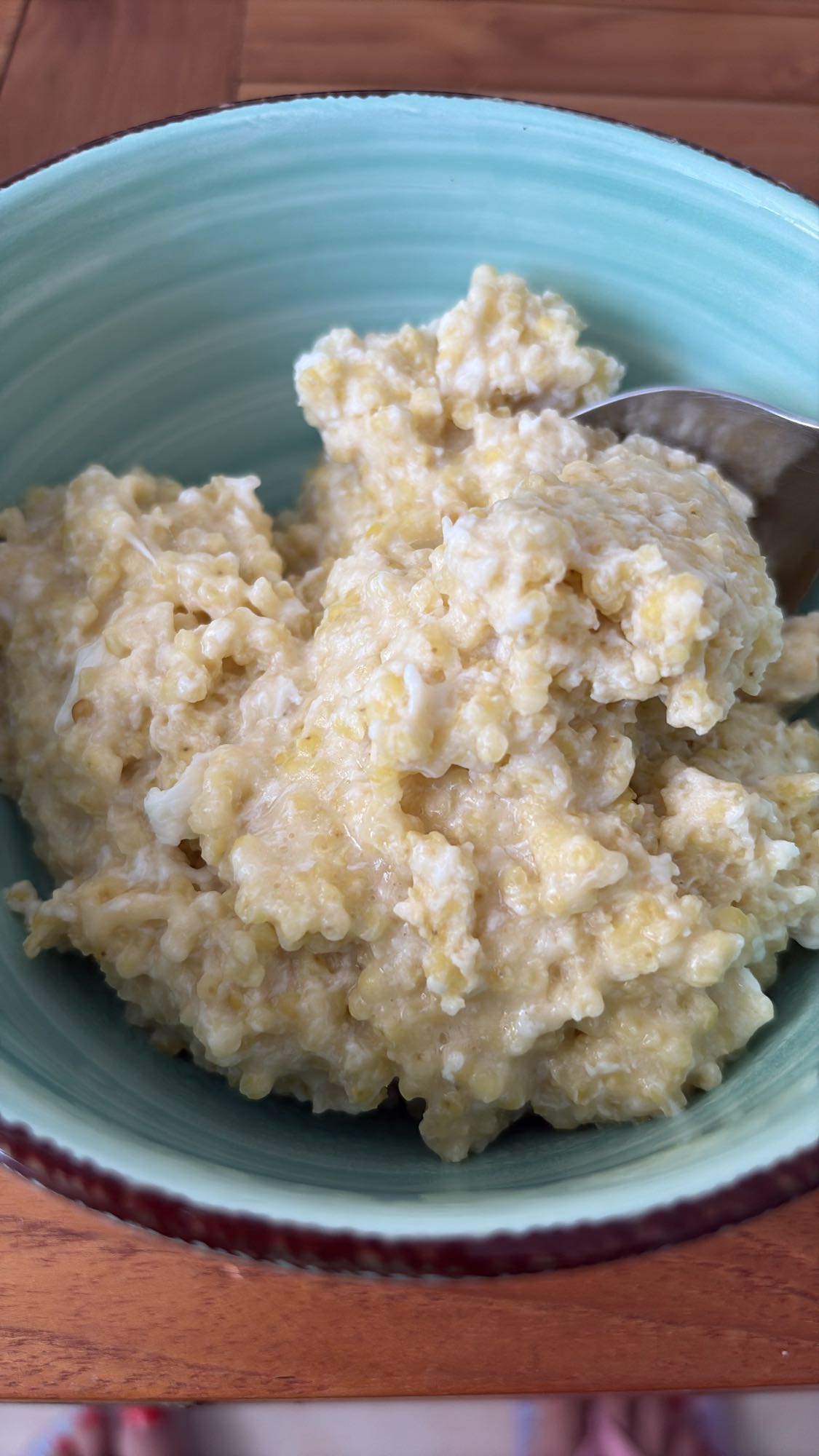 Egg millet porridge