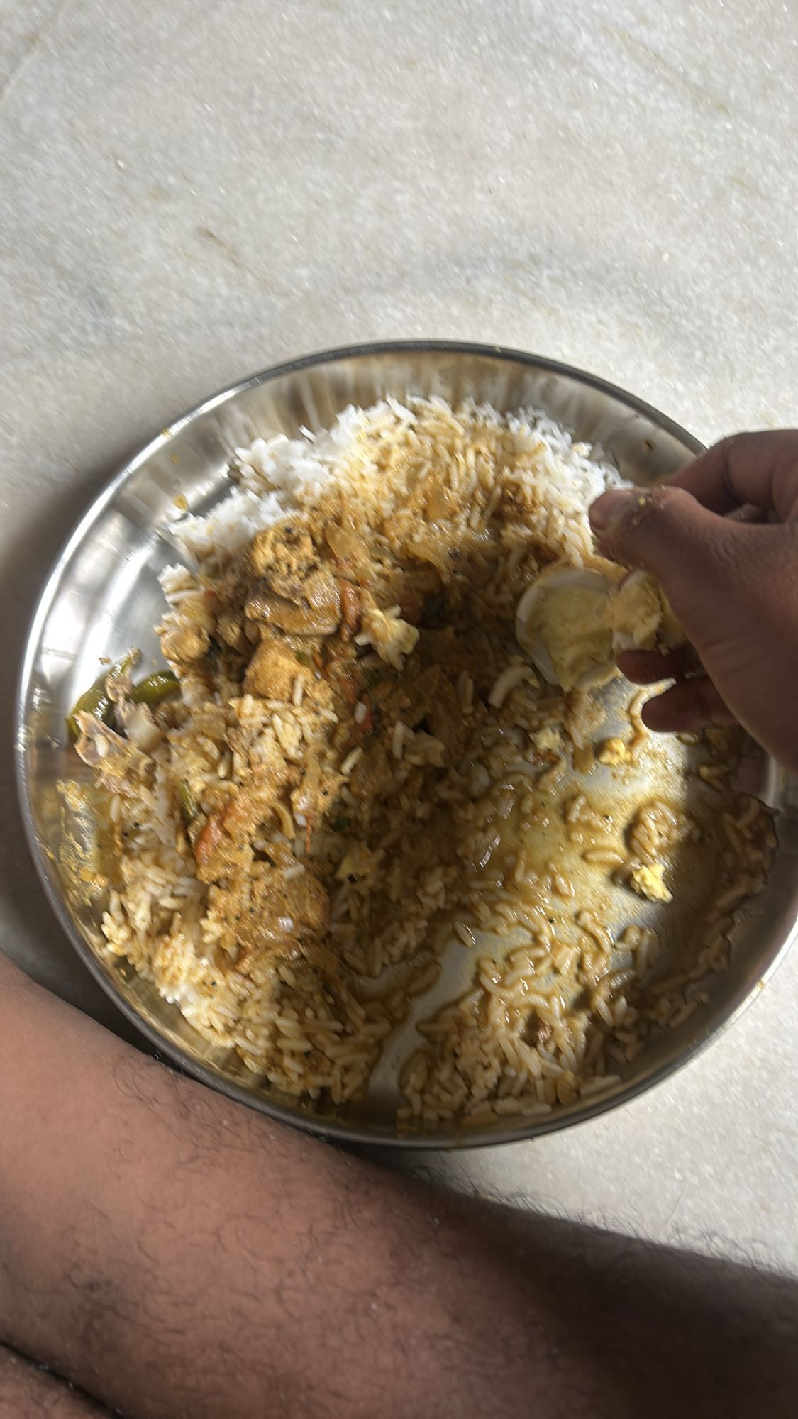 Chicken curry with rice