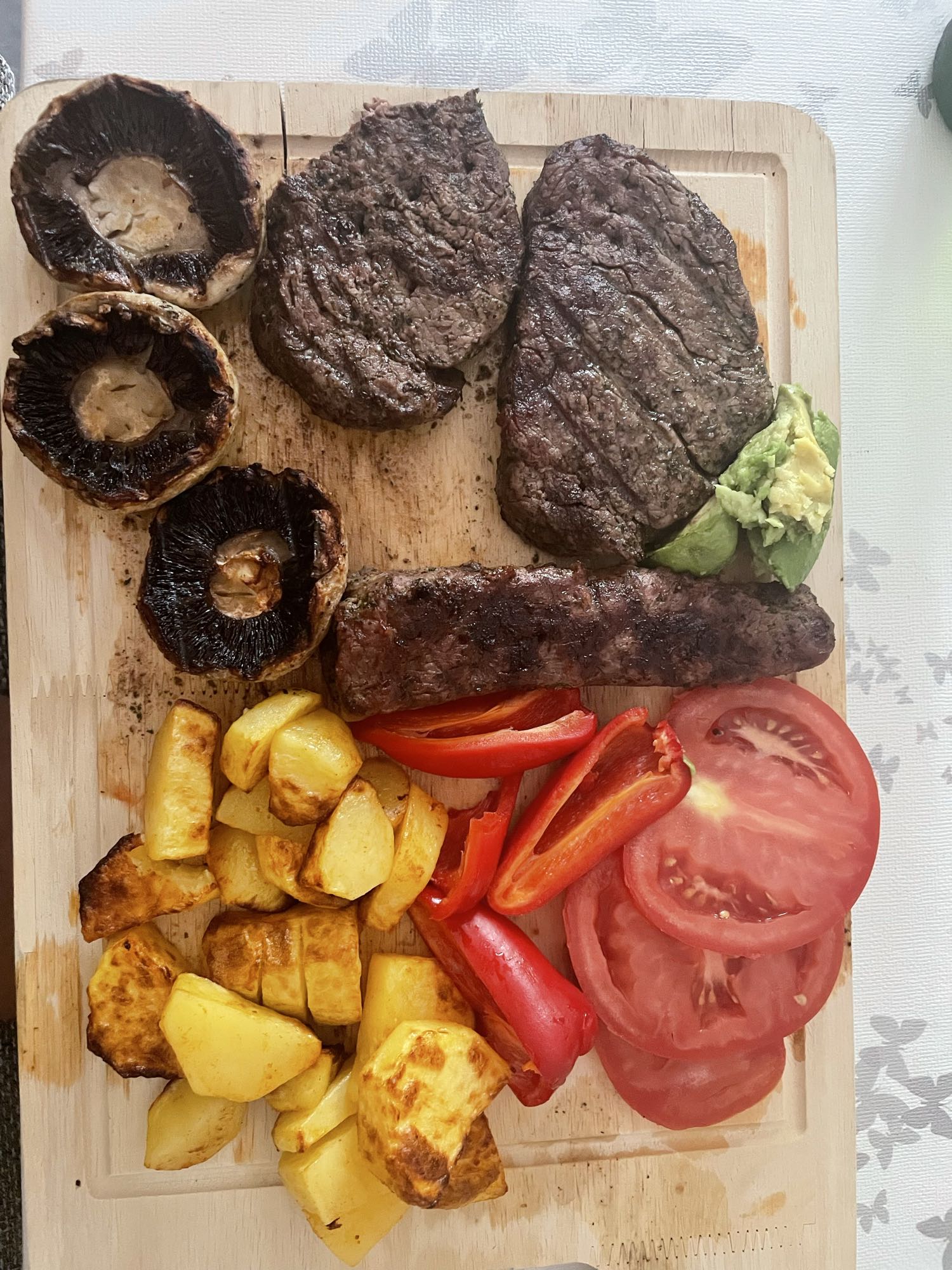 Grillteller mit Gemüse