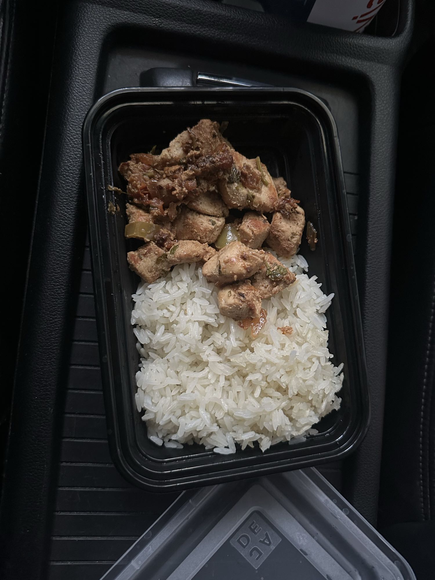 Pollo con arroz blanco