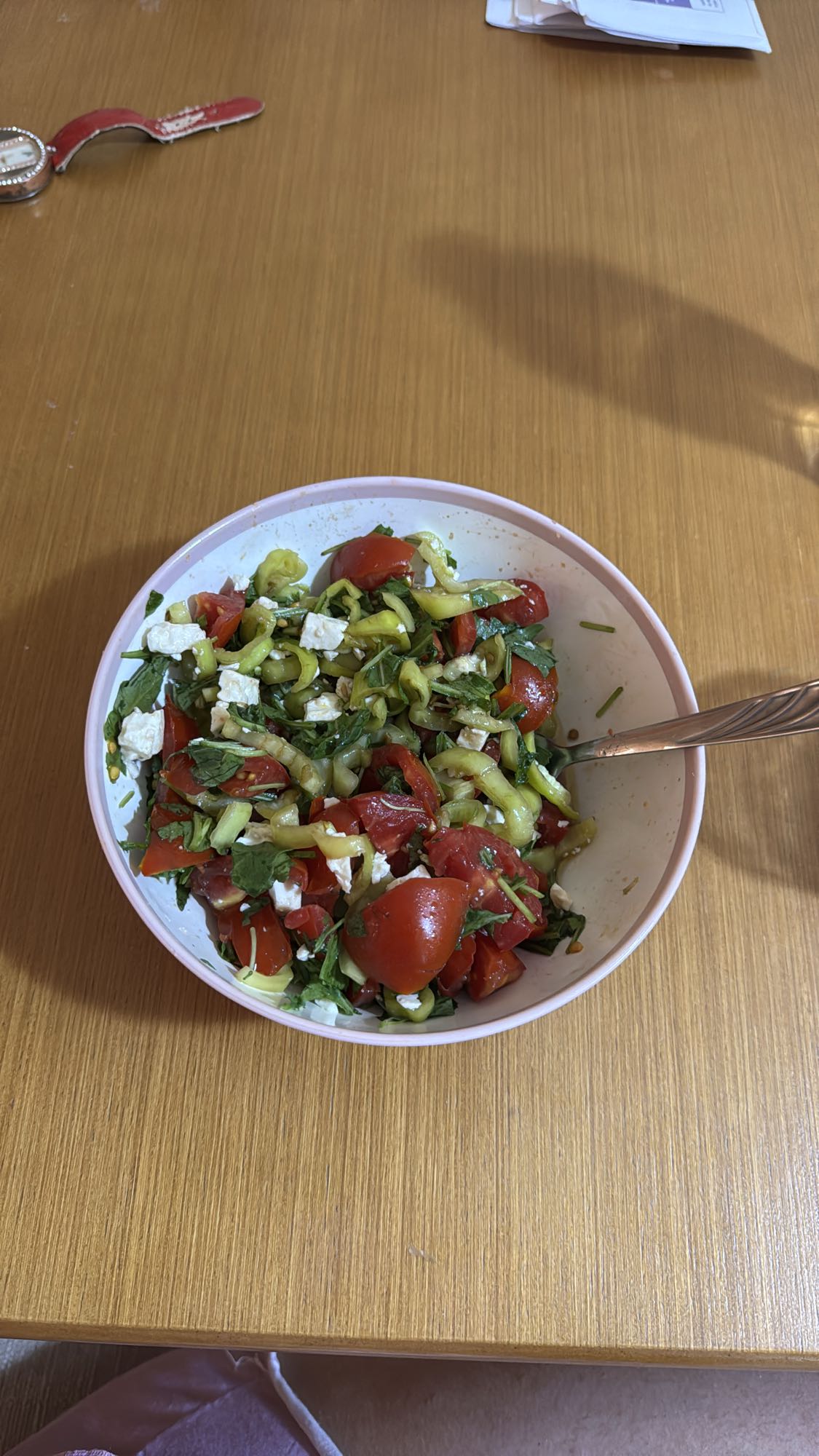 Fresh Veggie Feta Salad