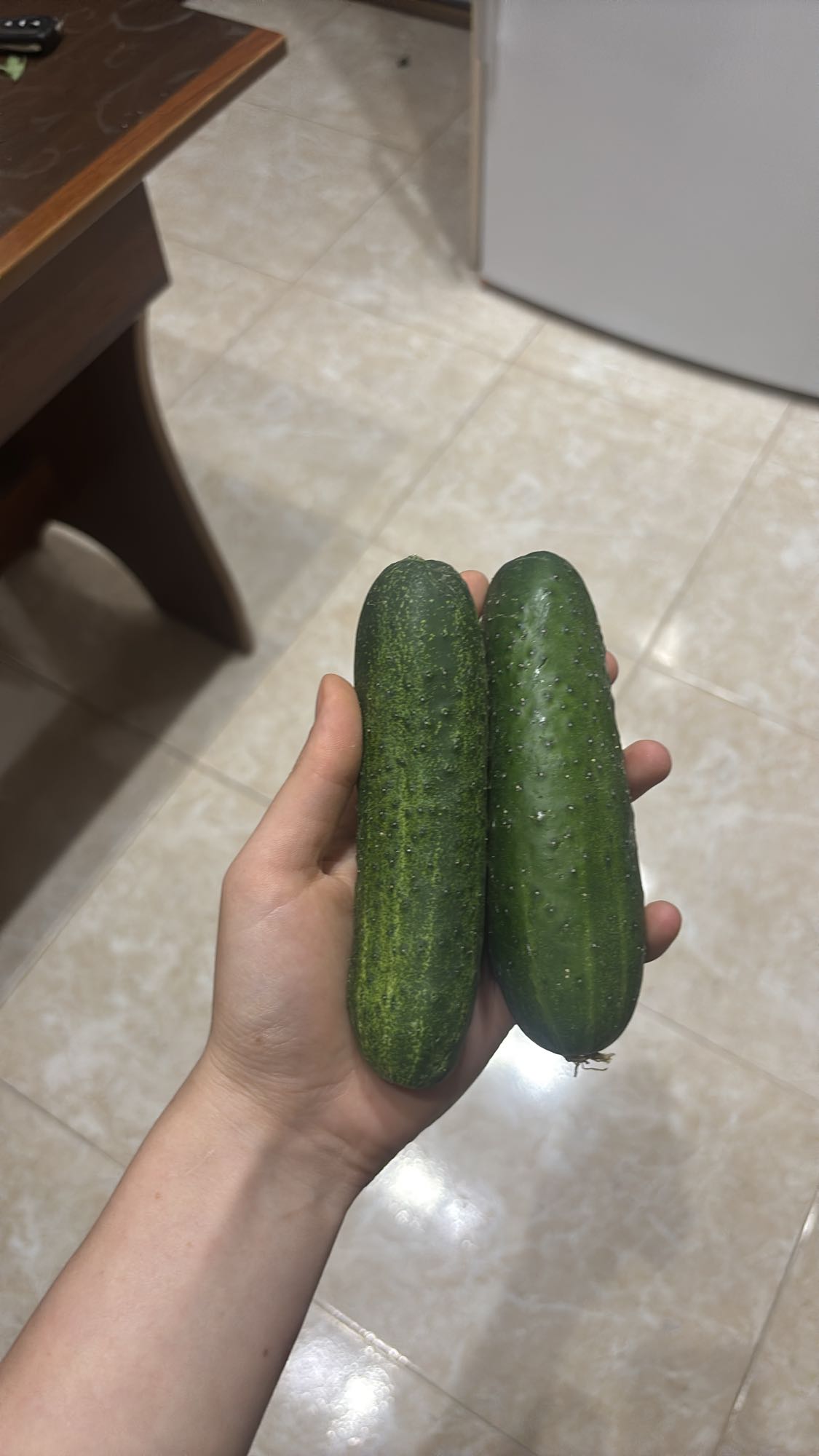 Fresh cucumbers