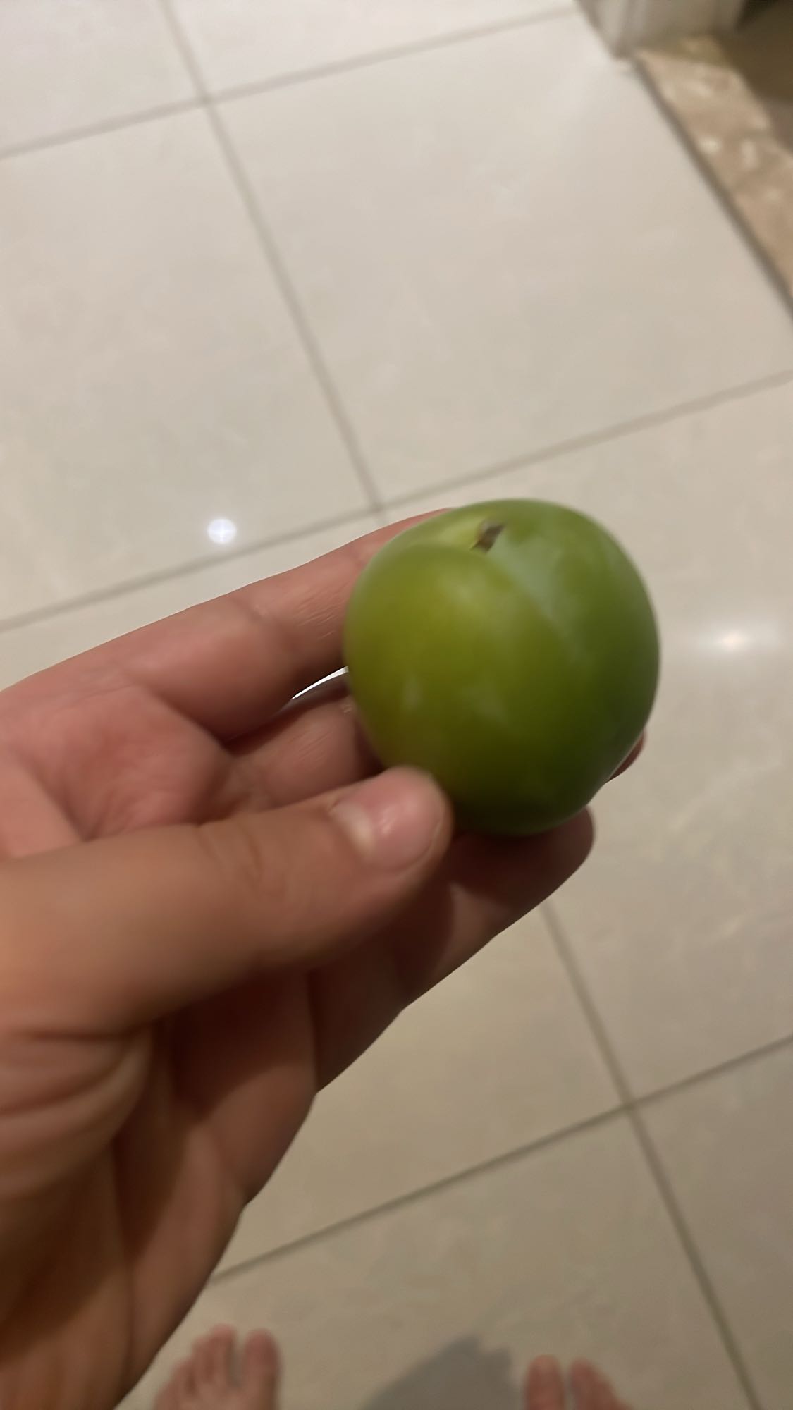 Green plum snack