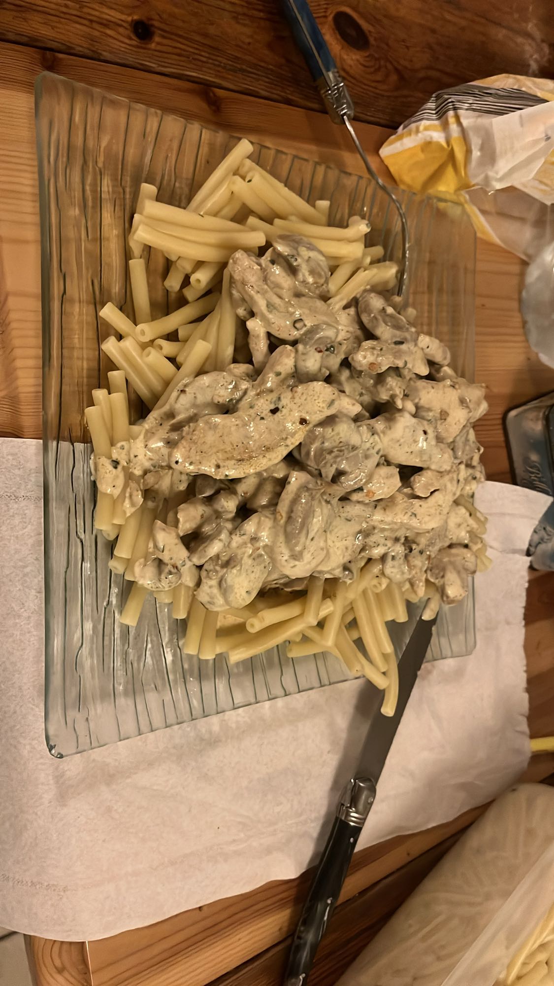 Chicken mushroom pasta