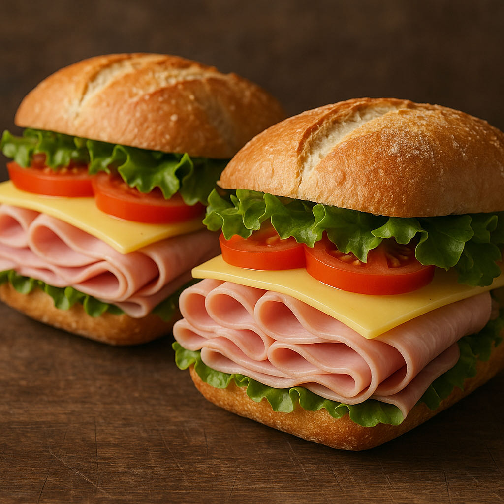 Sandviș cu șuncă și cașcaval