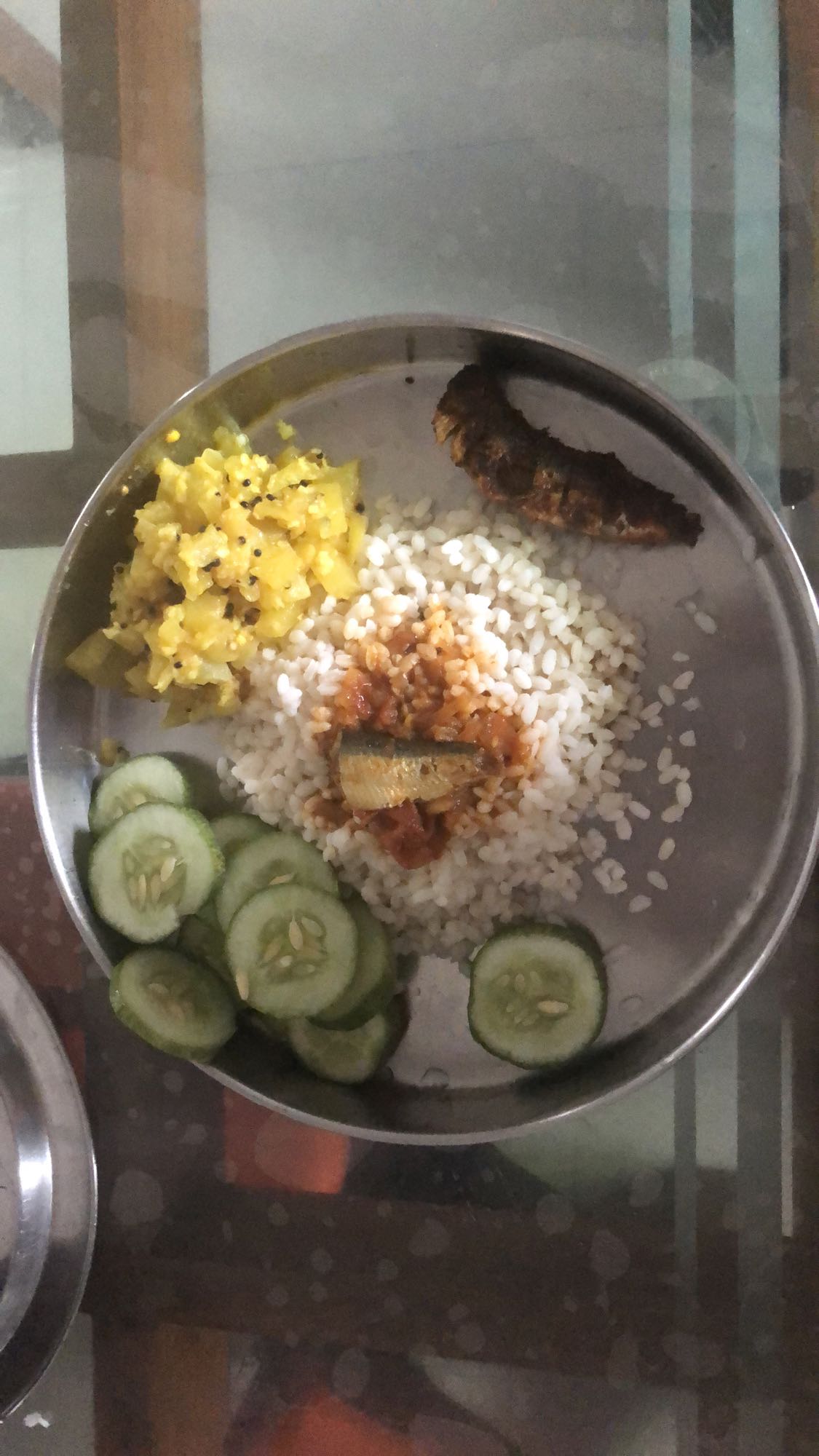 Rice with fish and veggies