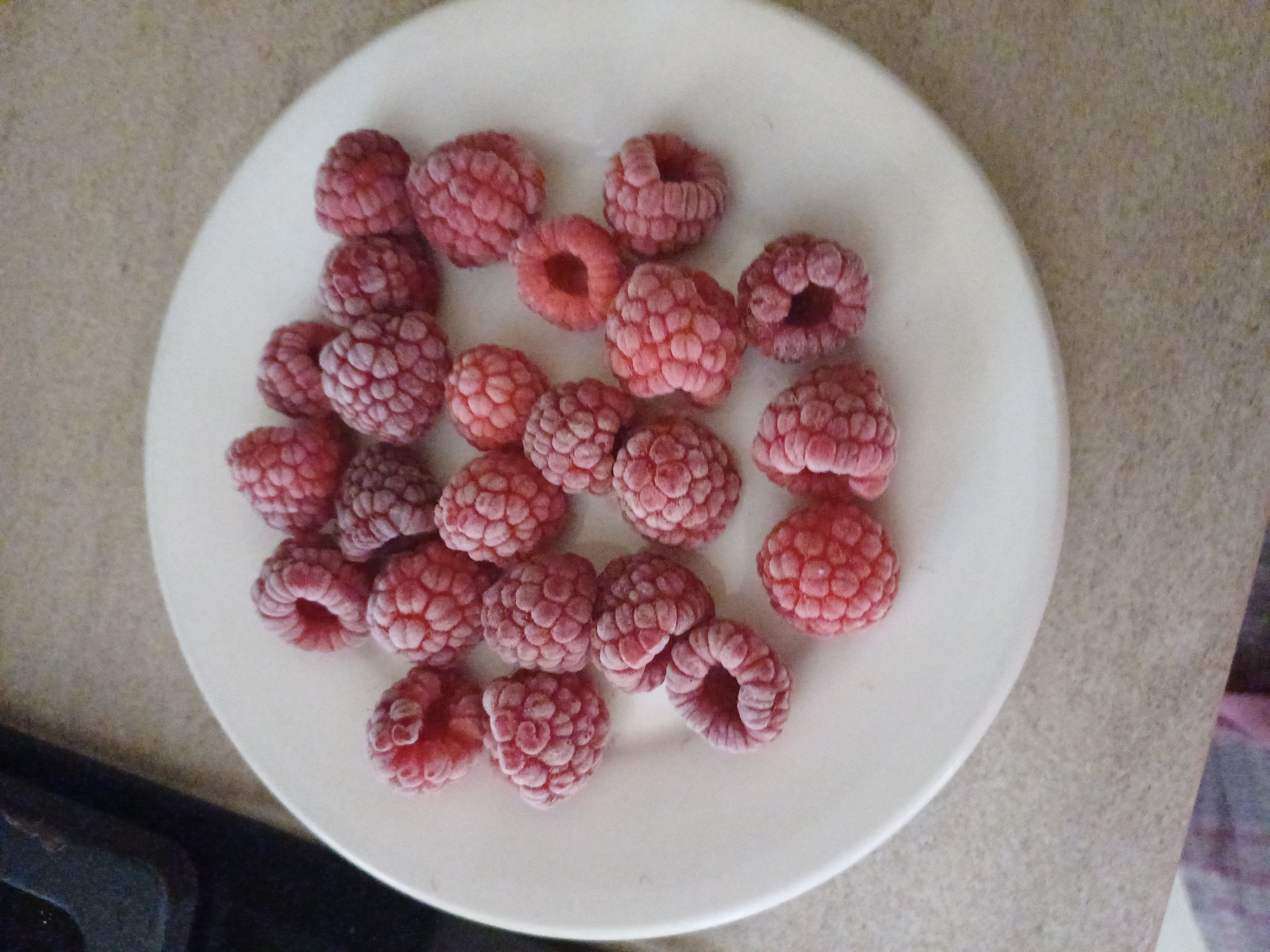 Frozen raspberries