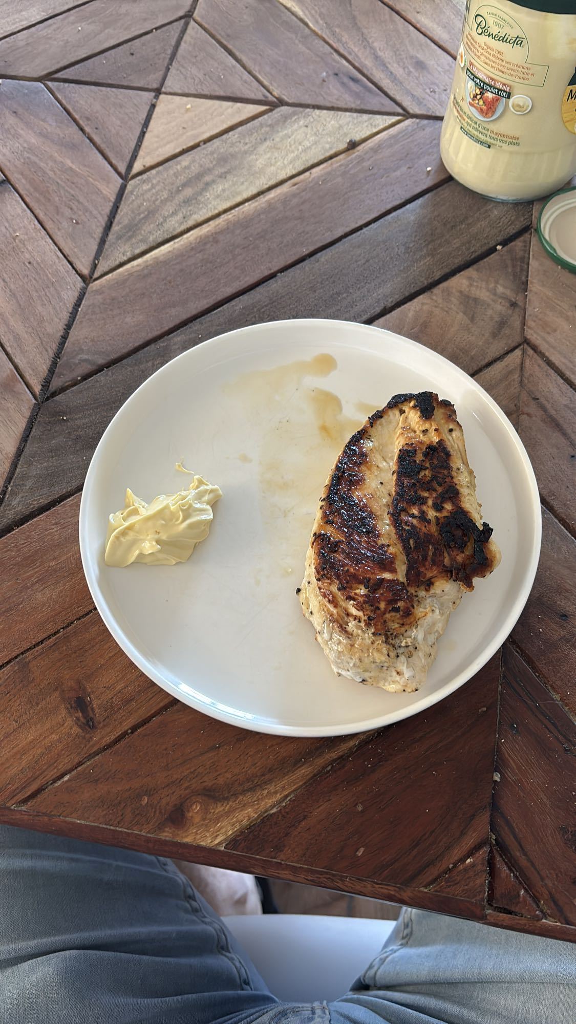Poulet grillé et mayo