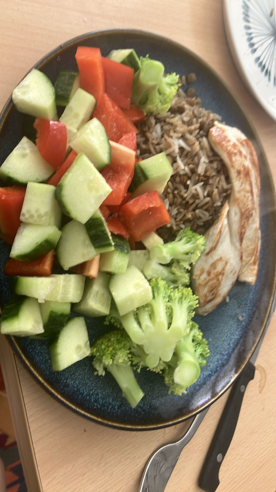 Prato saudável de frango