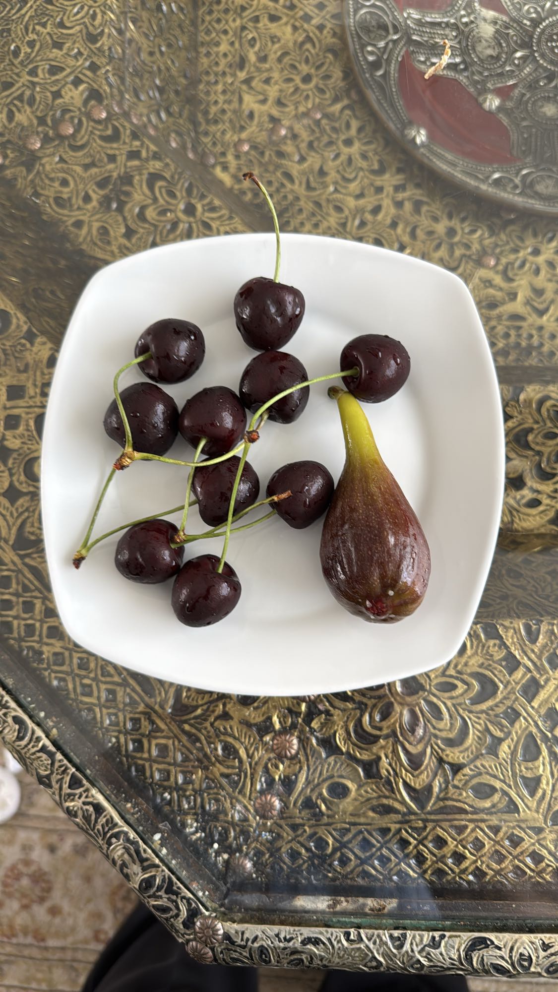 kersen en vijg bordje