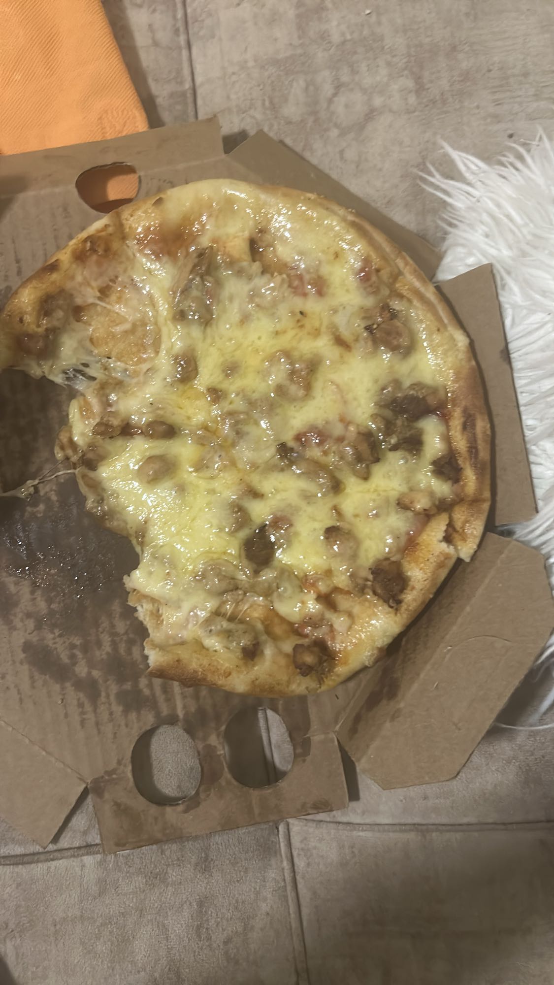 Cheese and Meat Pizza