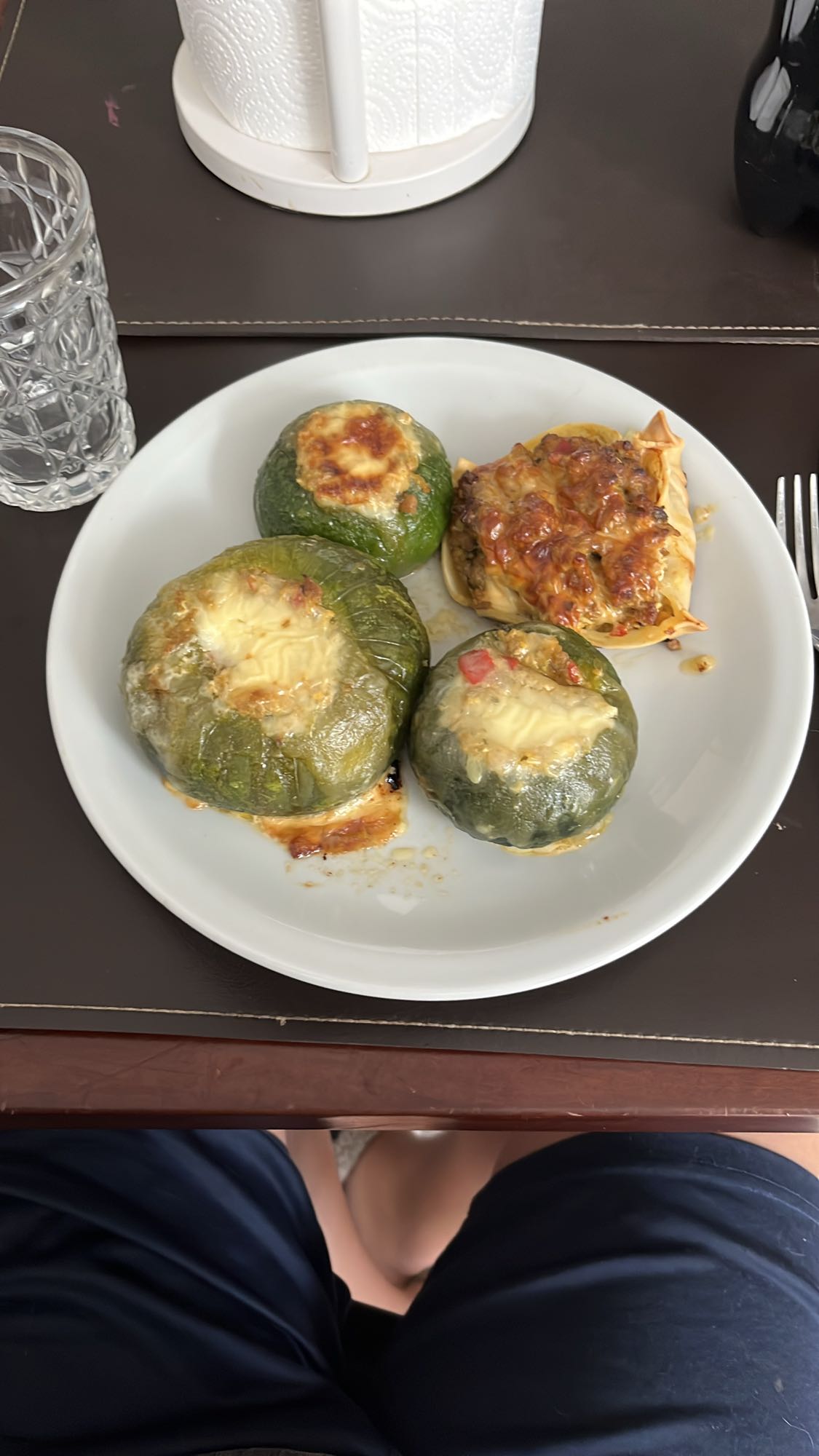 Verduras rellenas al horno