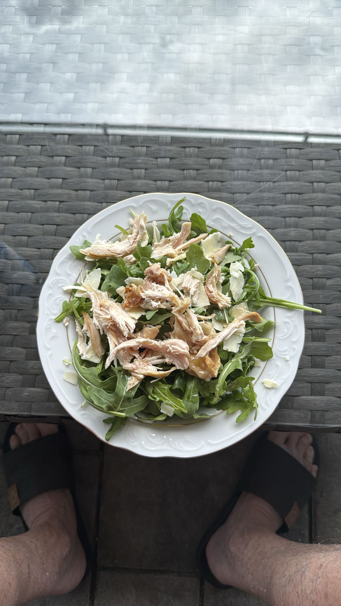 Salade poulet roquette