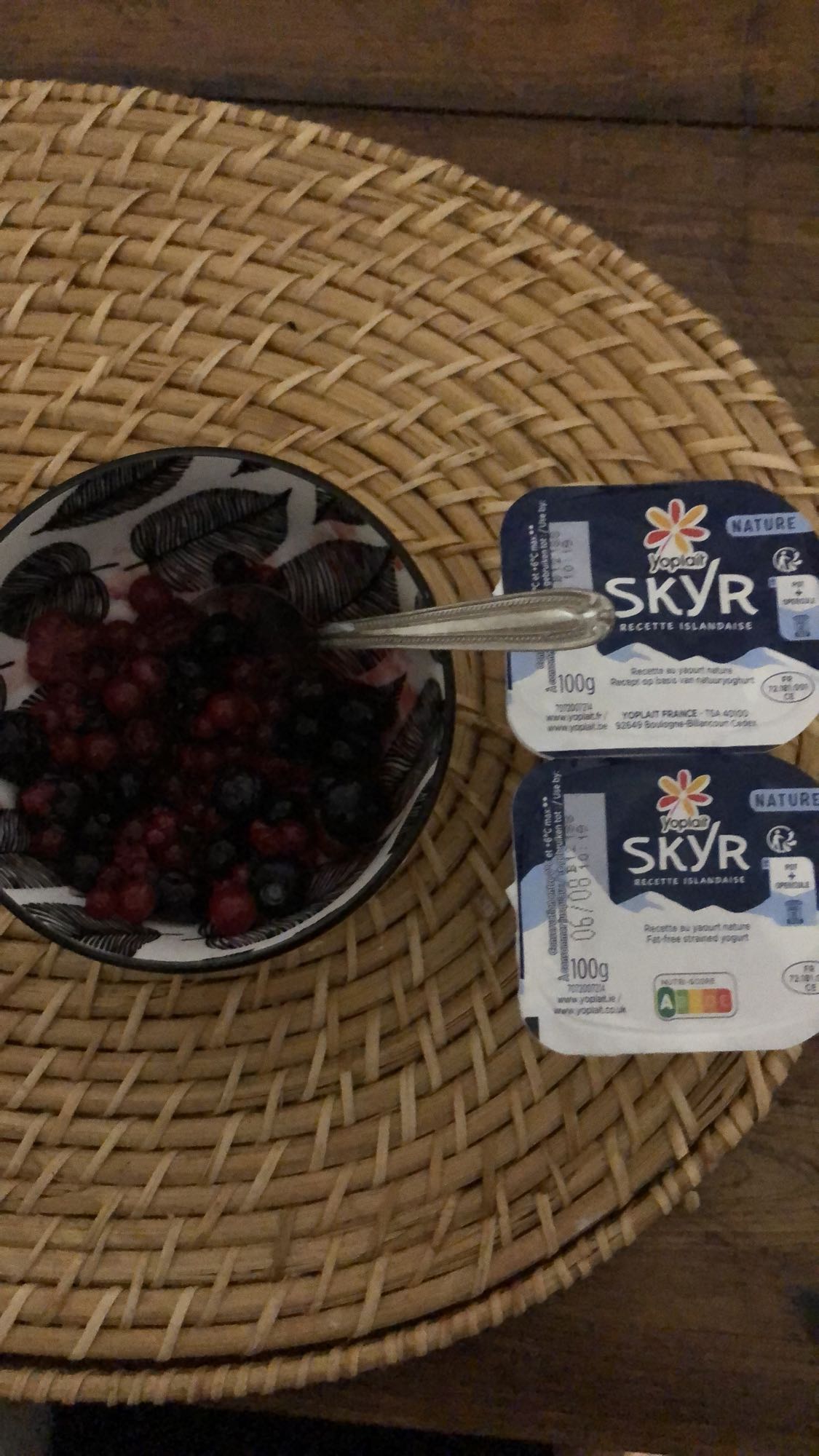 Skyr et fruits rouges