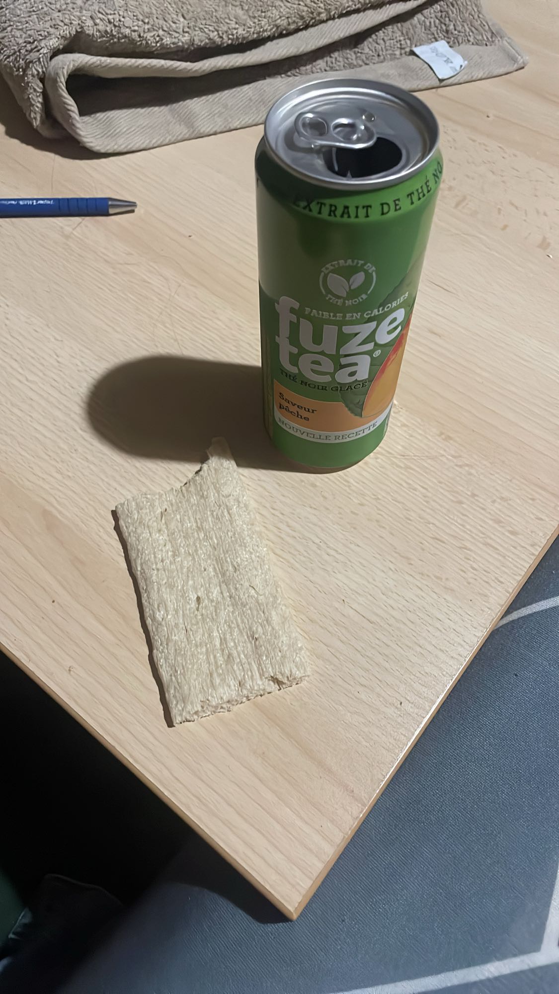 Thé glacé et tartine craquante