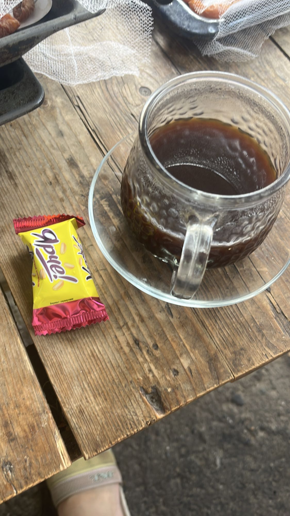 кофе и конфета