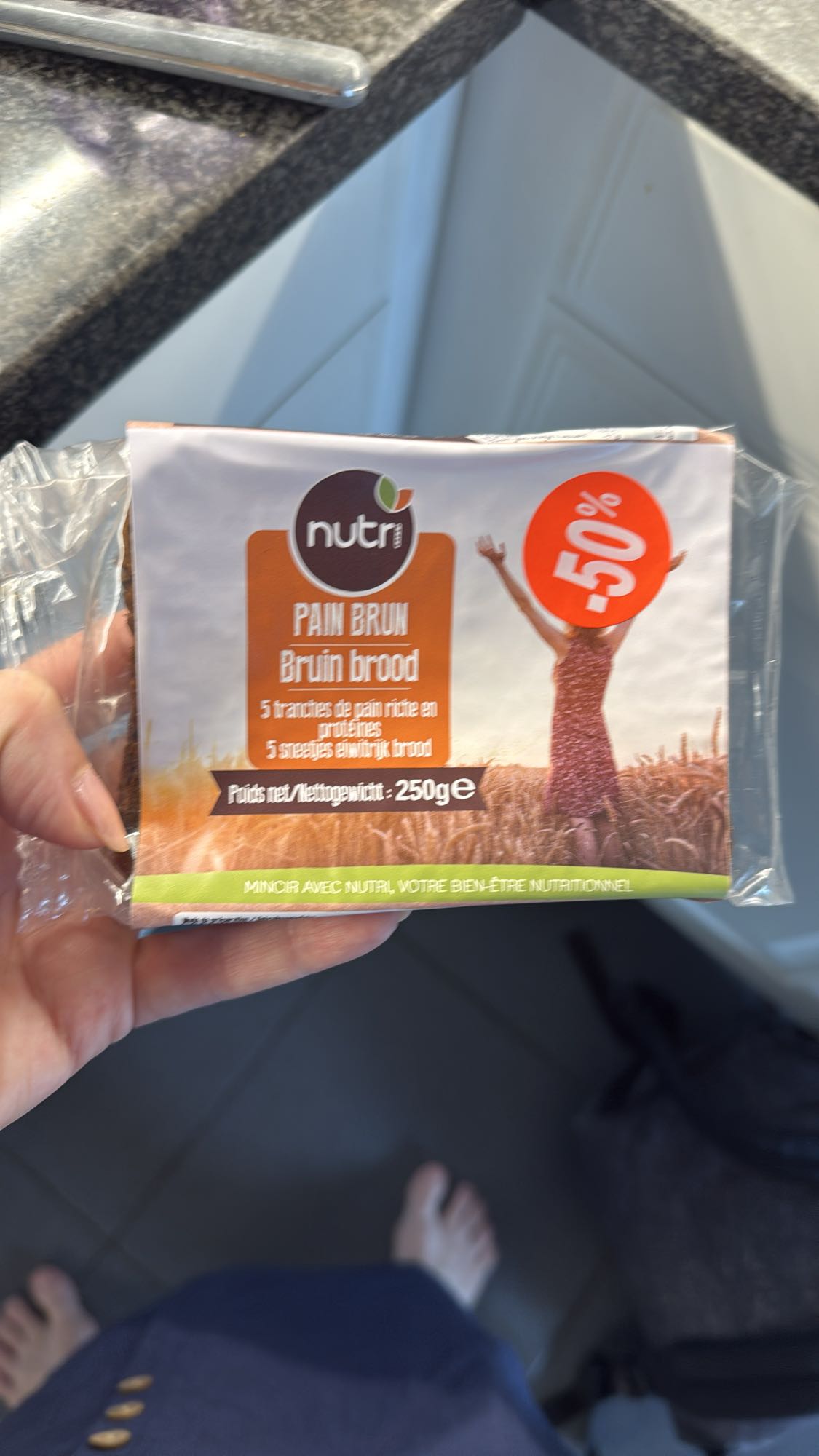 Bruin brood sneetjes