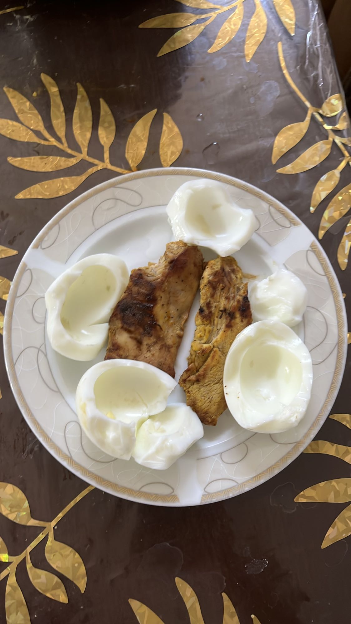 Egg Whites and Grilled Chicken