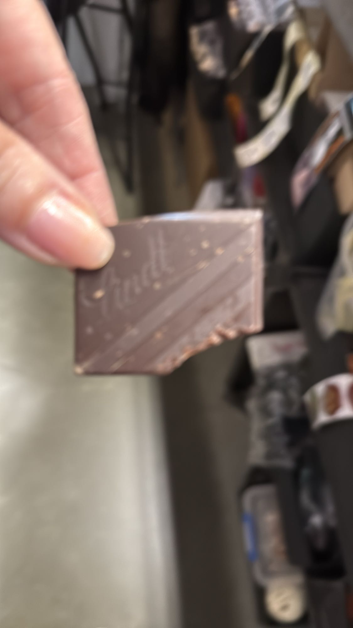 pure chocolade stukje