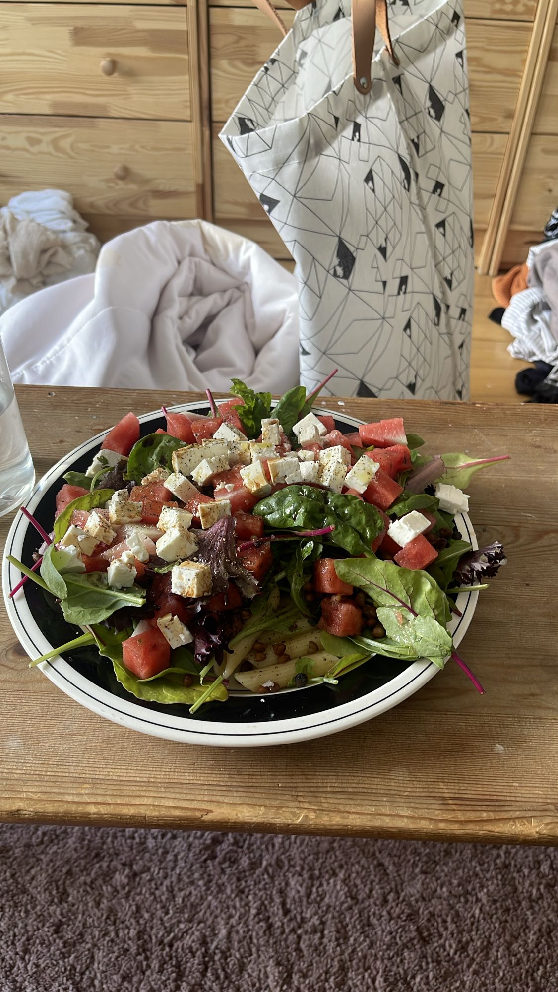 Vattenmelon-fetasallad