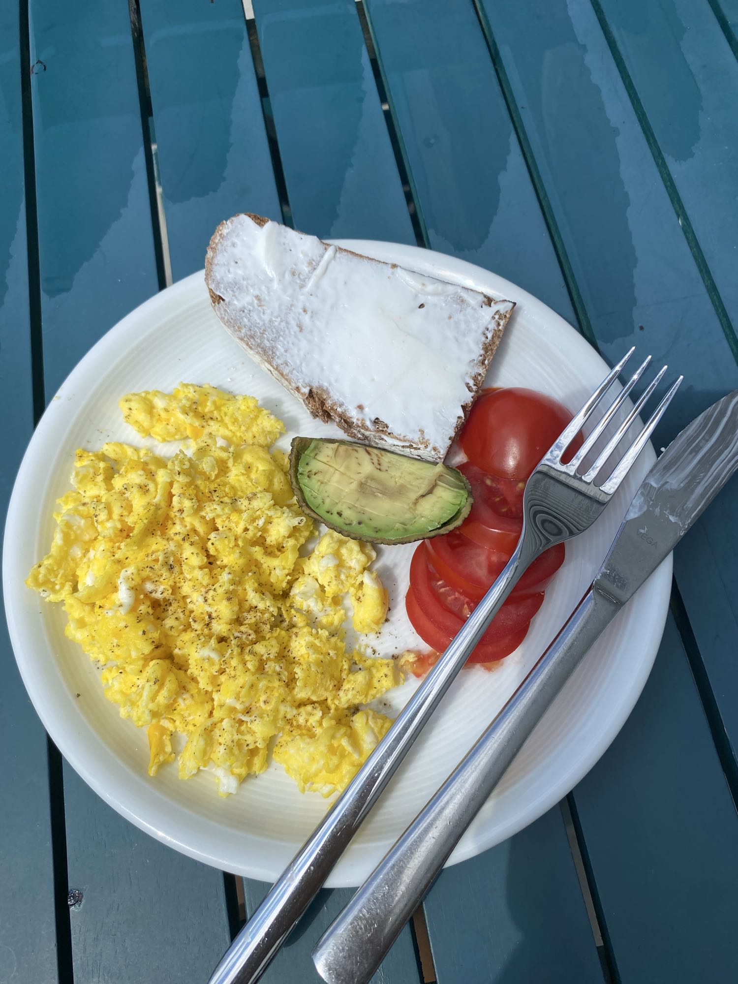 Scrambled eggs ontbijt