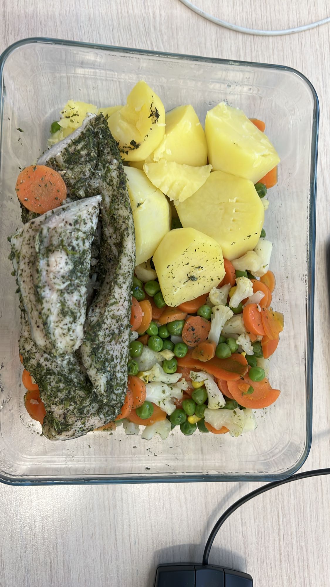 Pierś z indyka z warzywami i ziemniakami