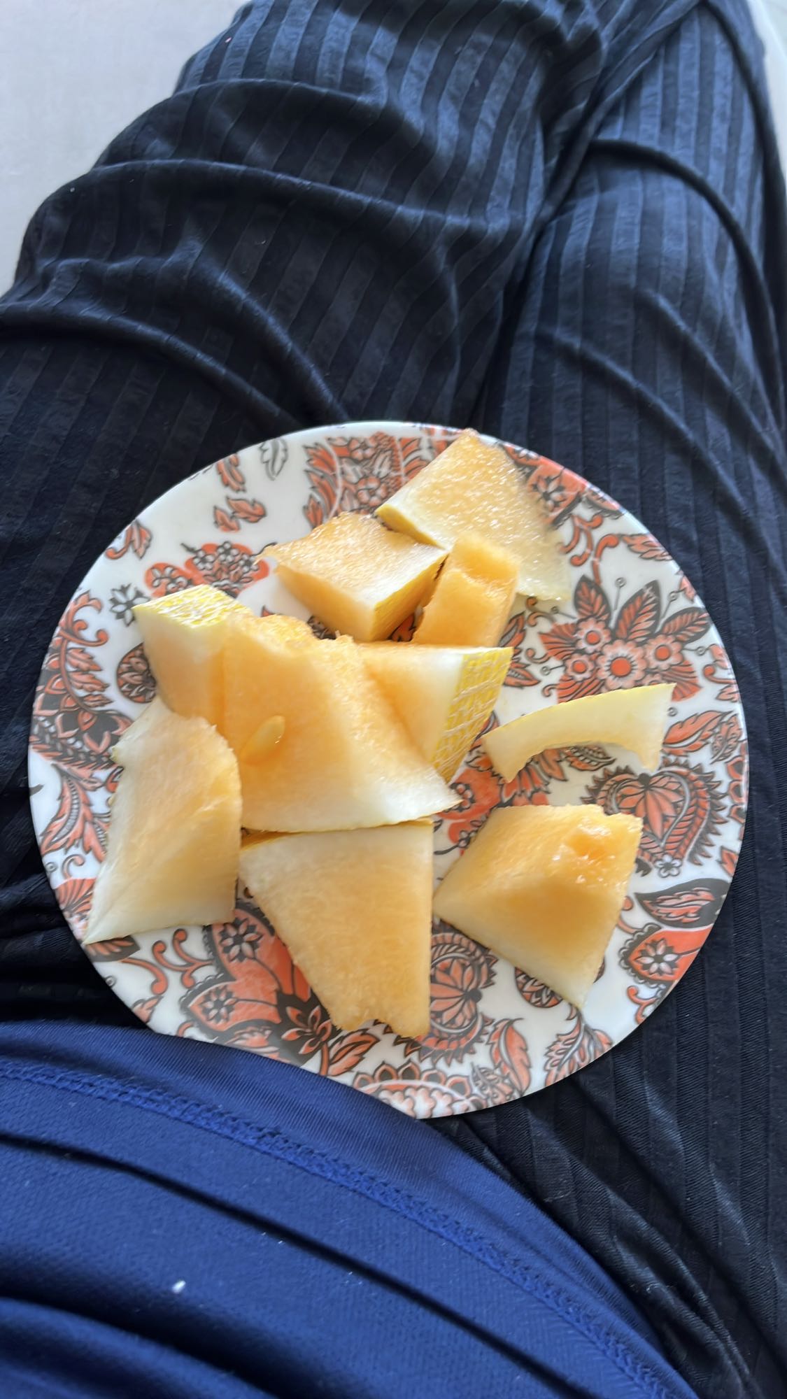 Melon slices plate