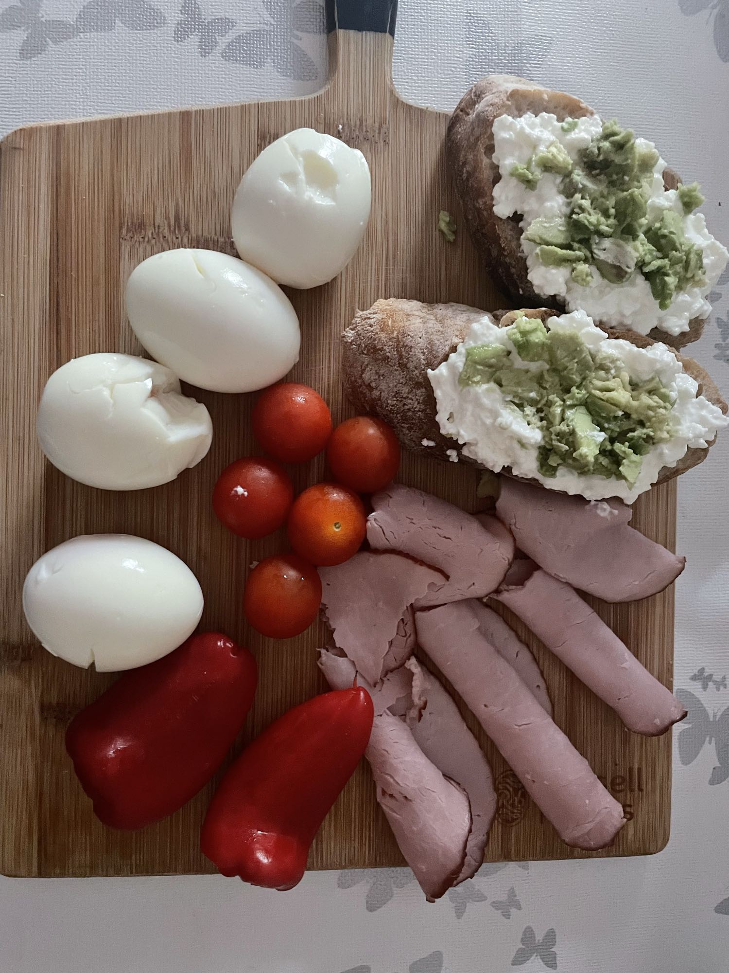 Ei-Gemüse-Toastplatte