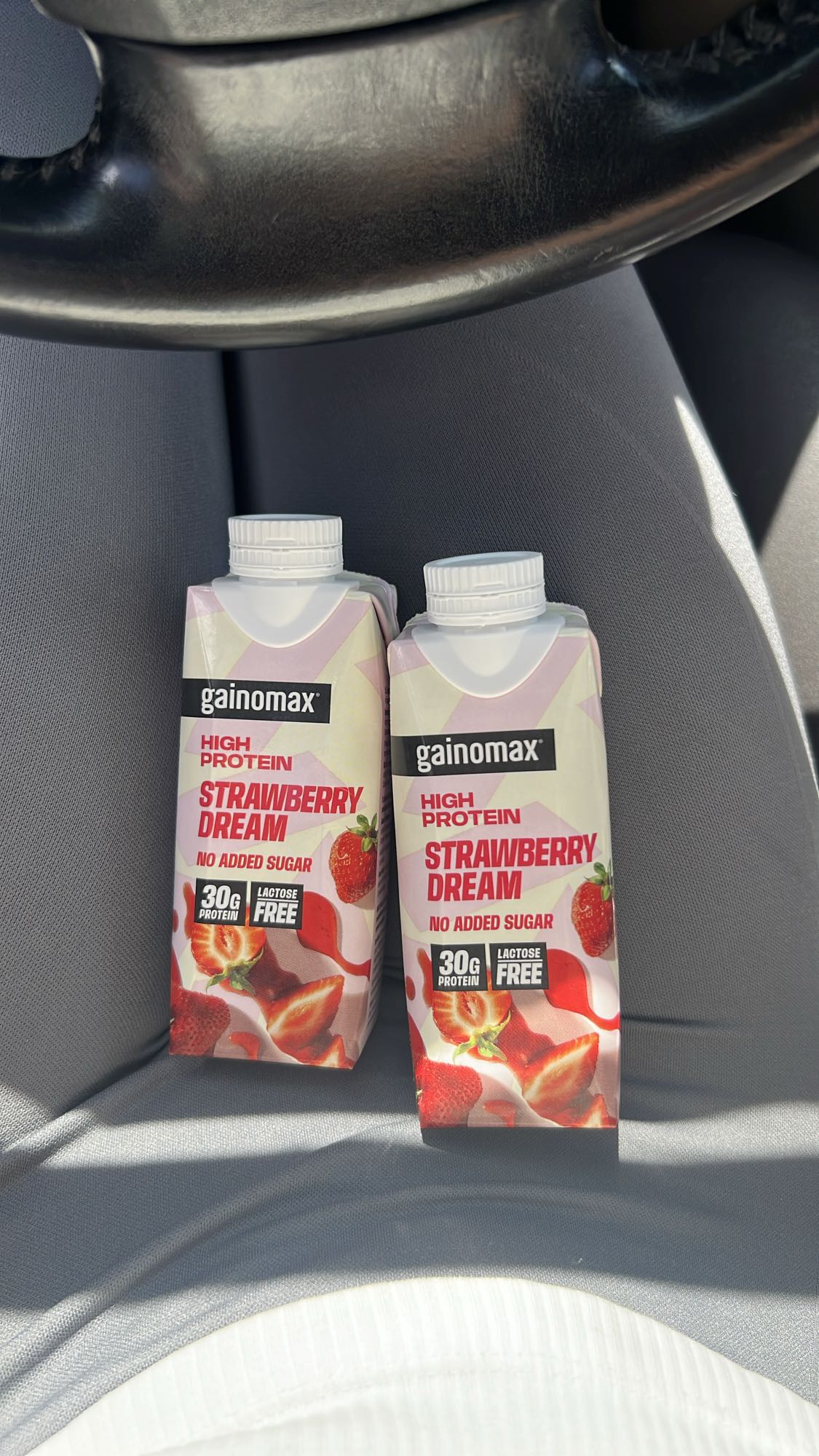 Jordgubbsproteindryck