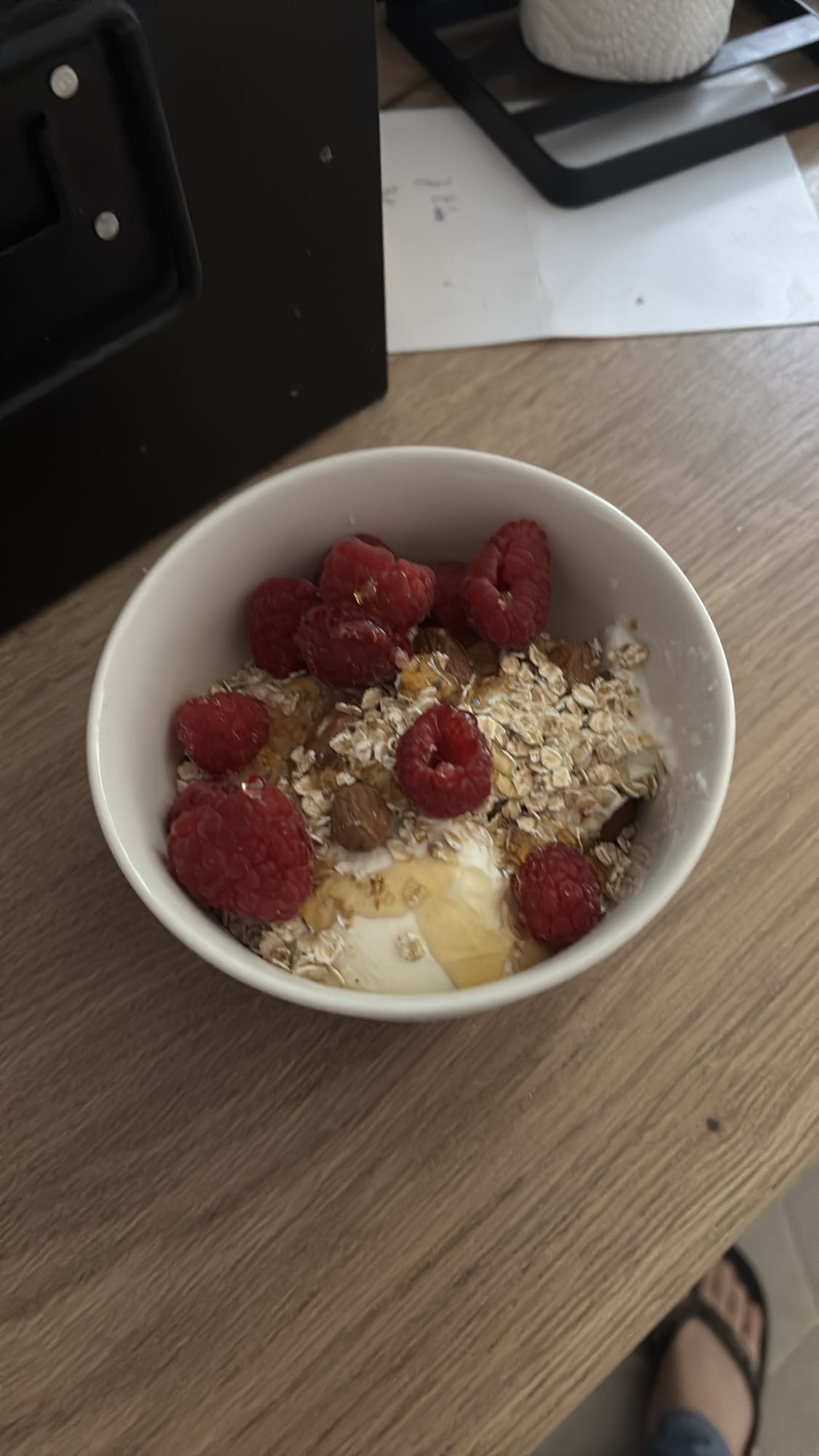 Bol fromage blanc fruits céréales