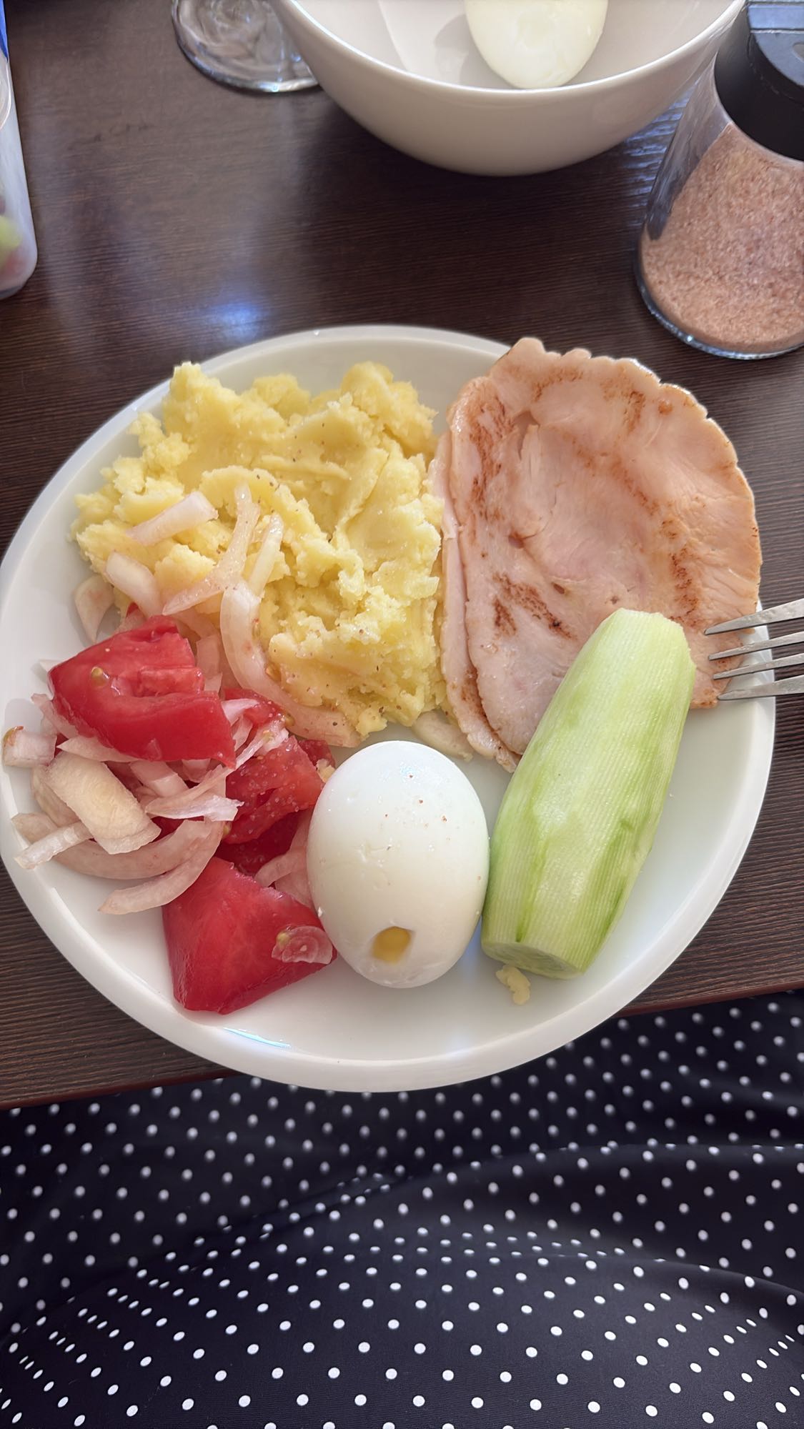 Protein veggie plate