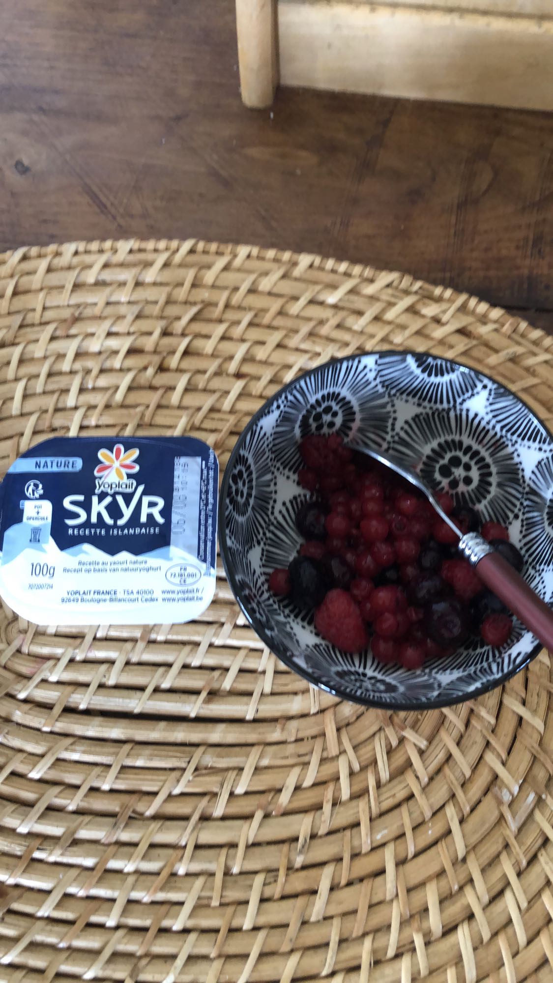 Skyr et fruits rouges
