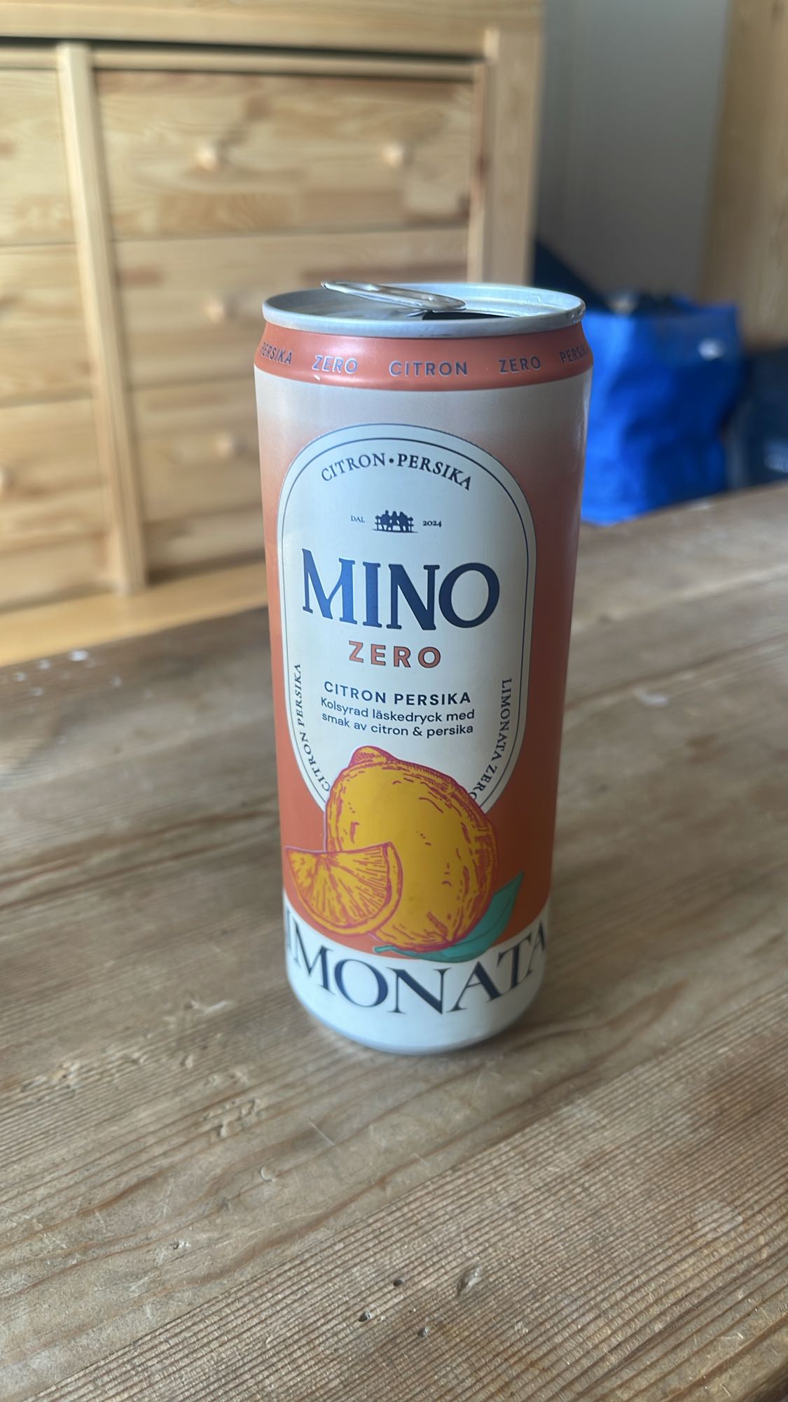 Citron persika läsk