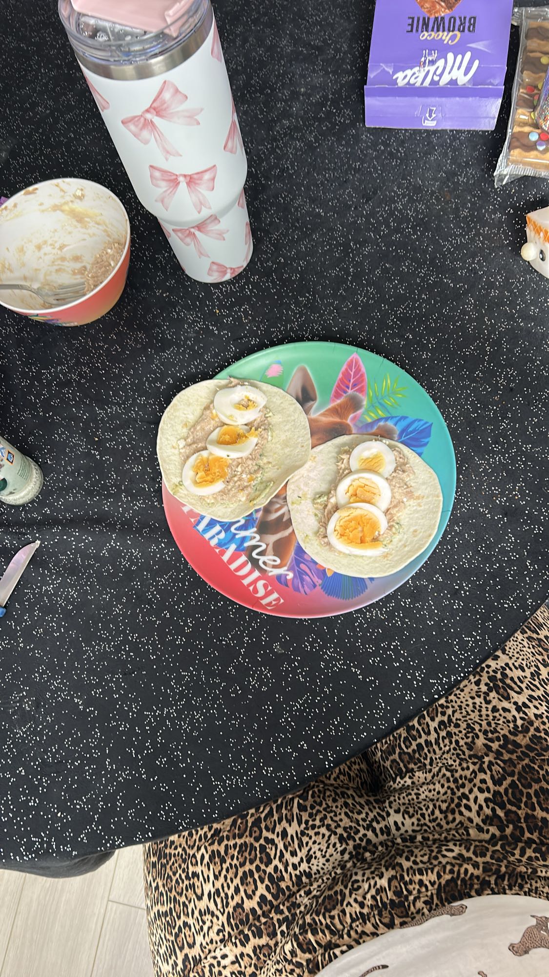 tortilla met ei en tonijn