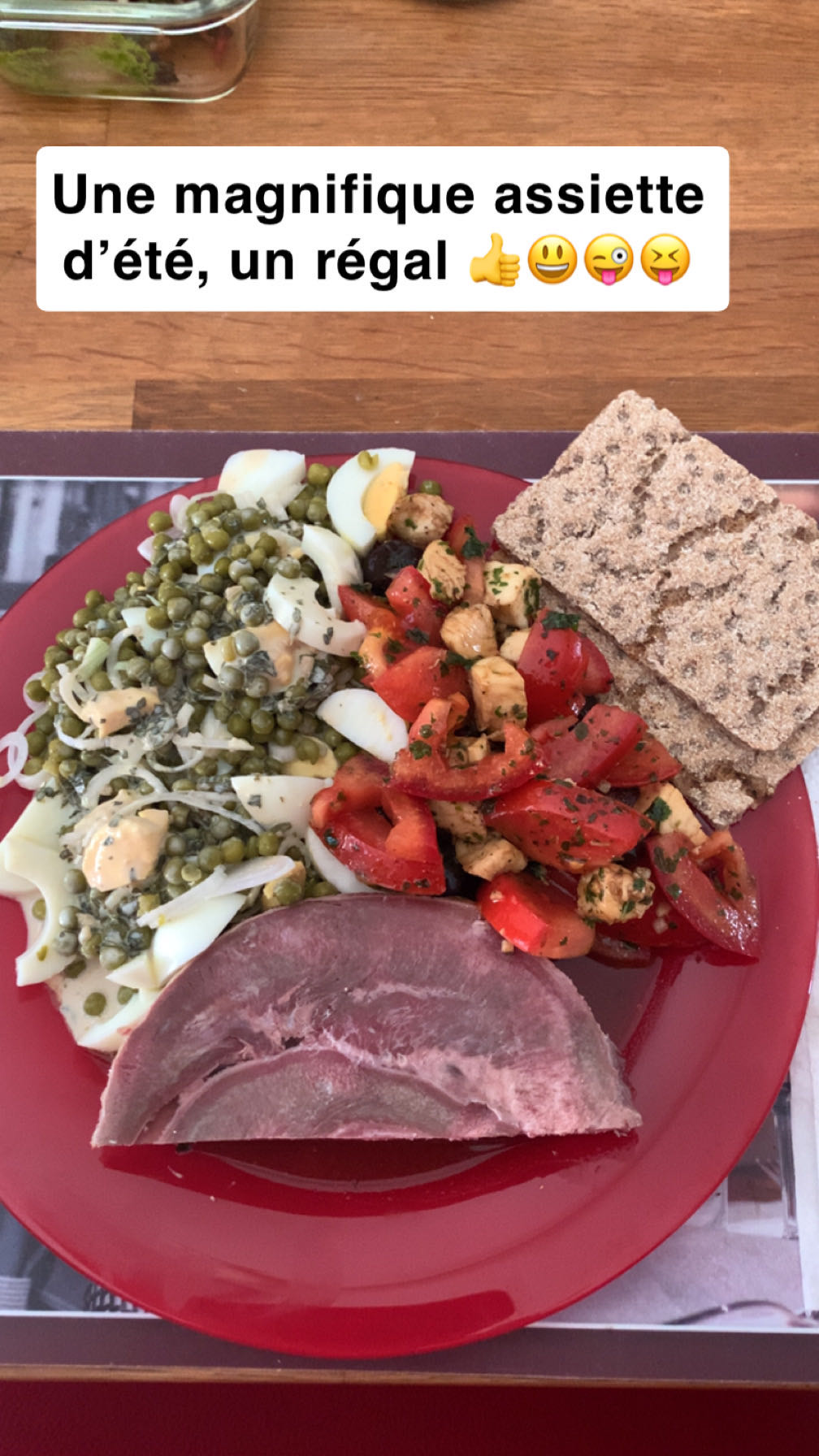 Assiette d'été fraîche