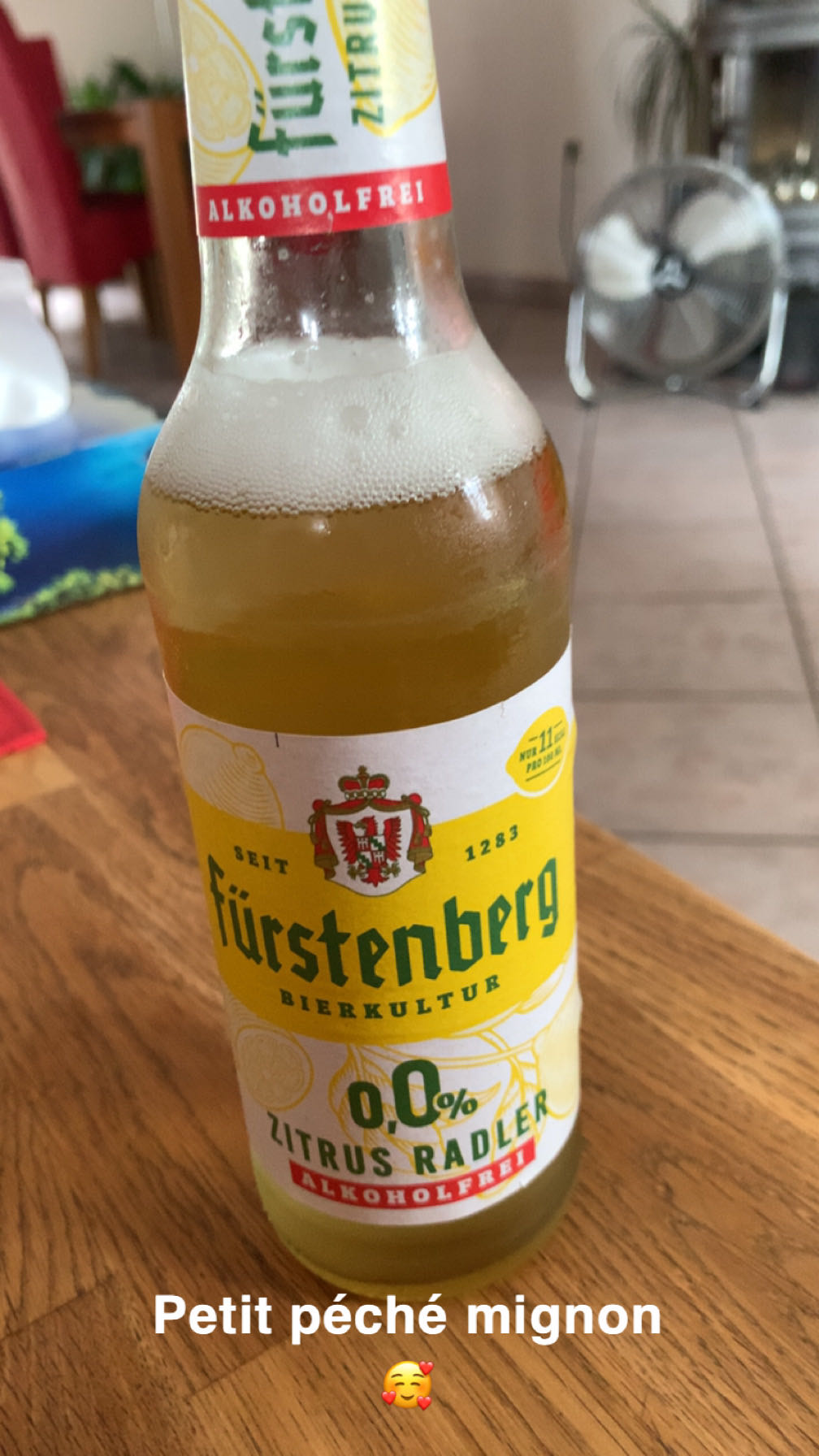 Bière sans alcool citron