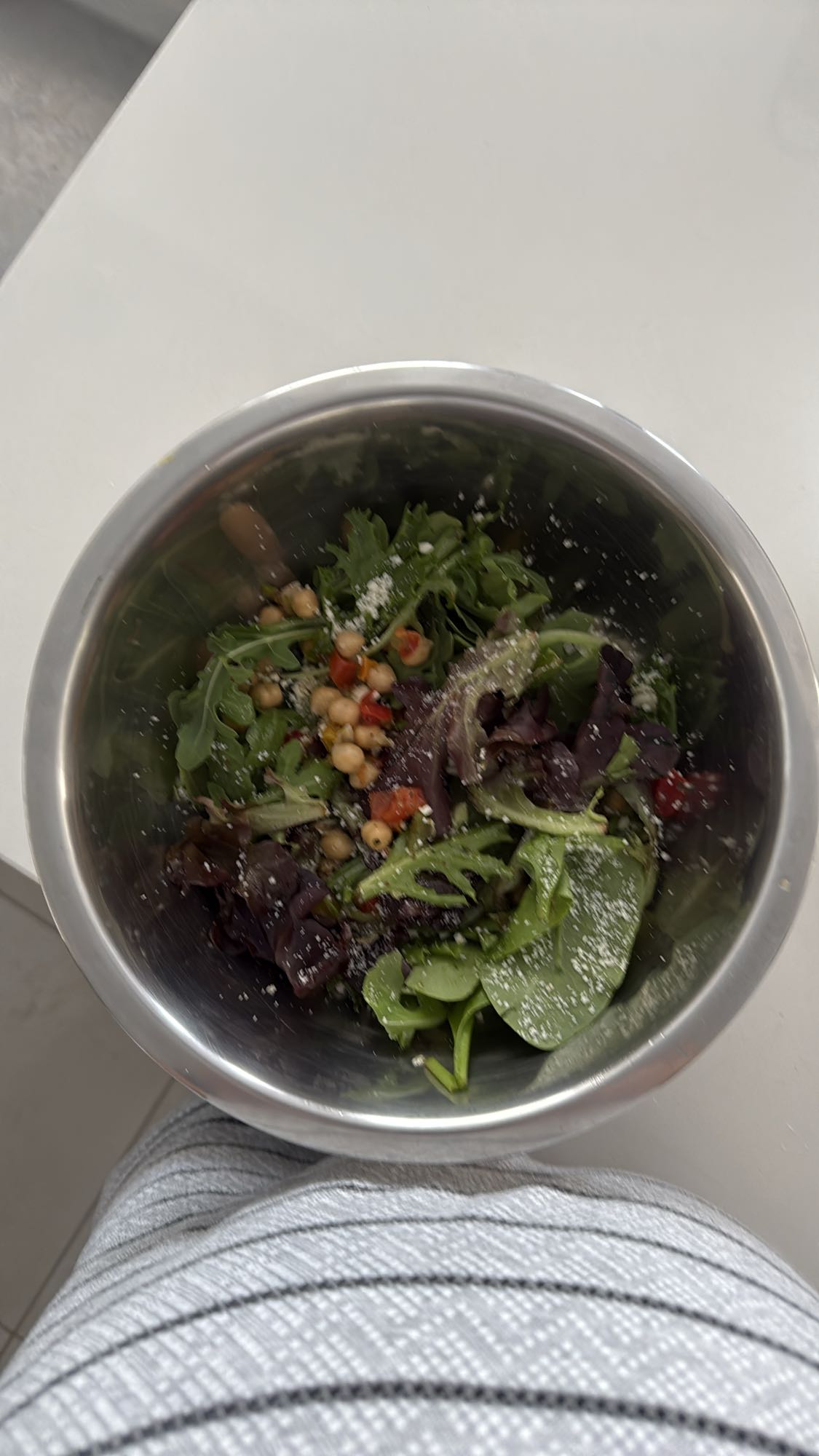 Salade verte pois chiches