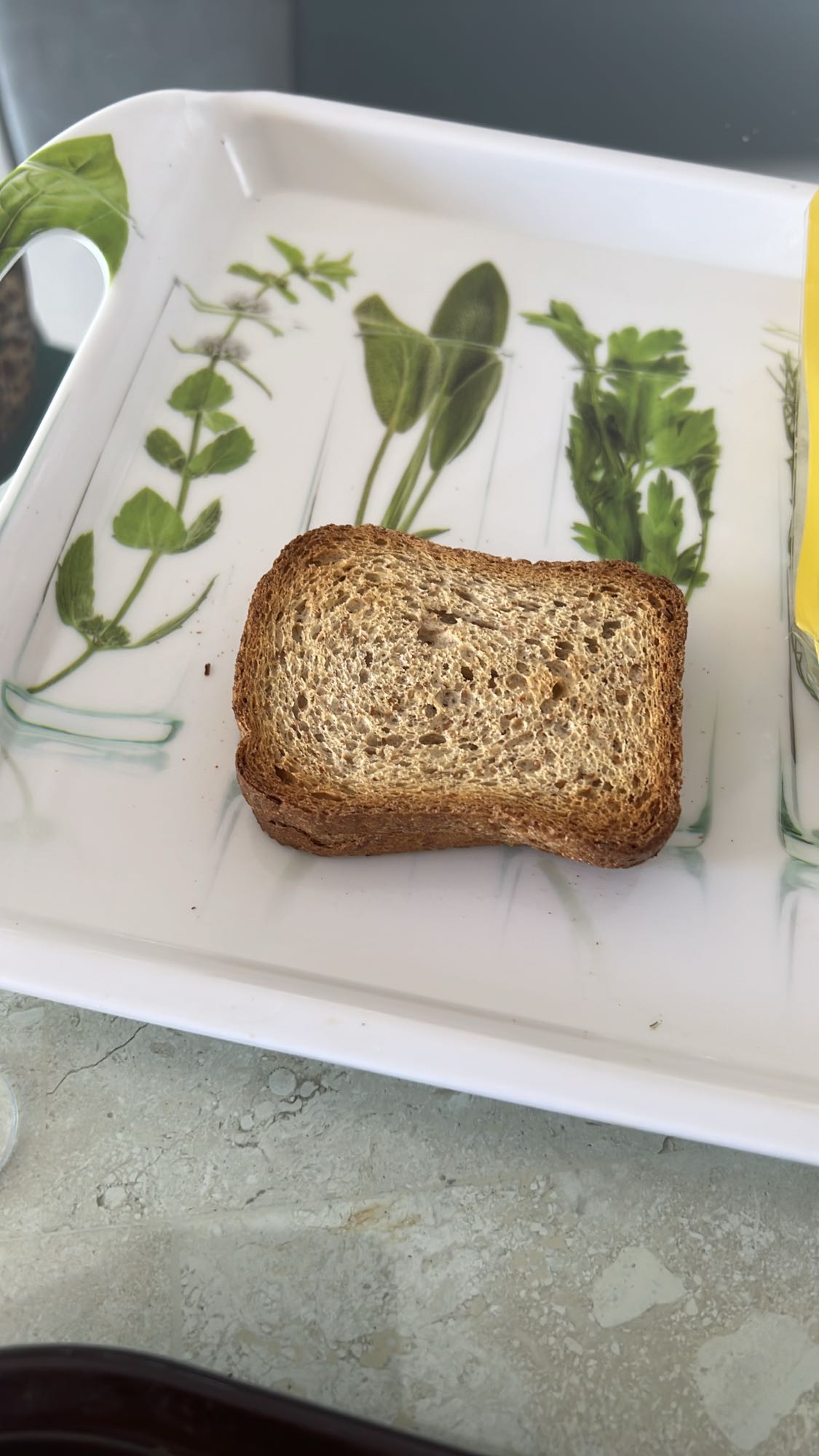 Tartine de pain complet