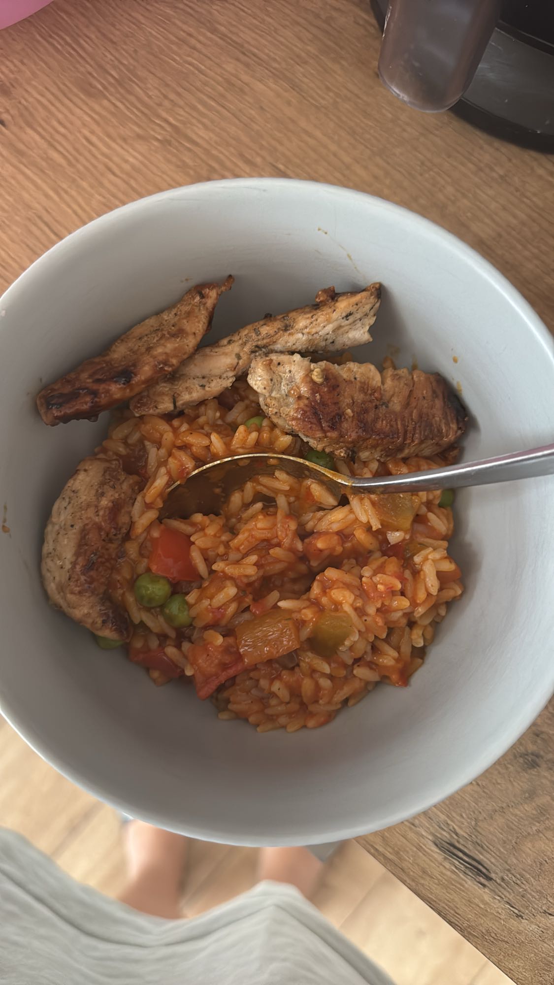 Kip met rijst en groenten