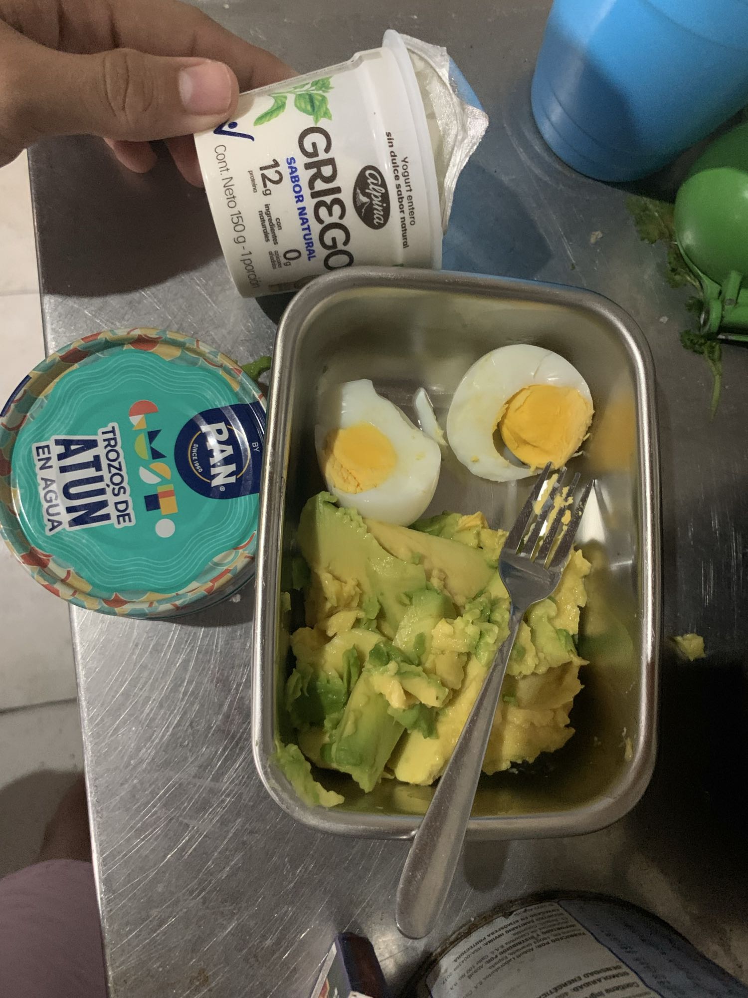 Desayuno proteico mixto