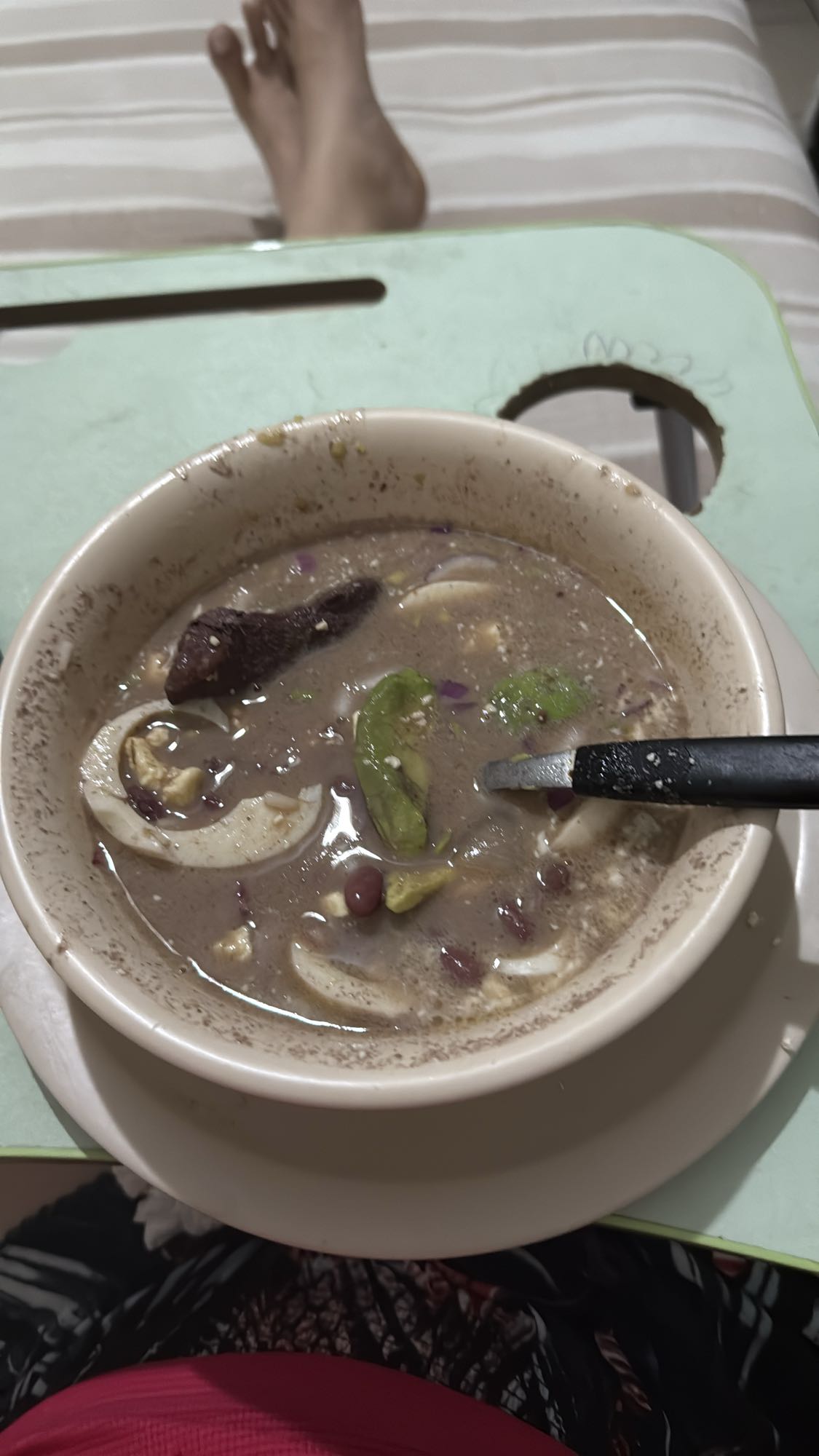 sopa de frijoles