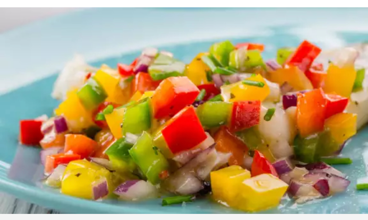 salade de poivrons frais