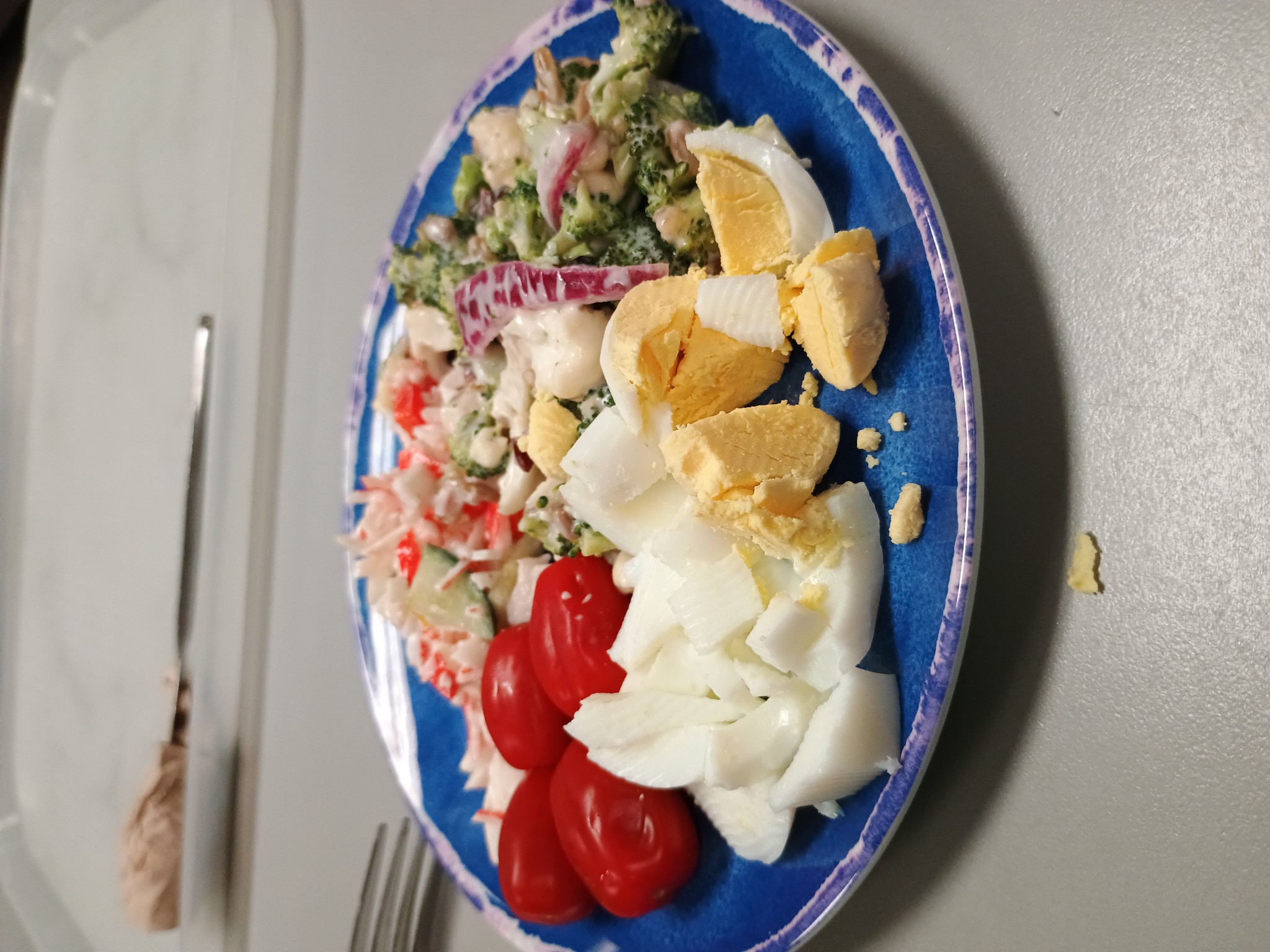 Egg and Veggie Salad Plate