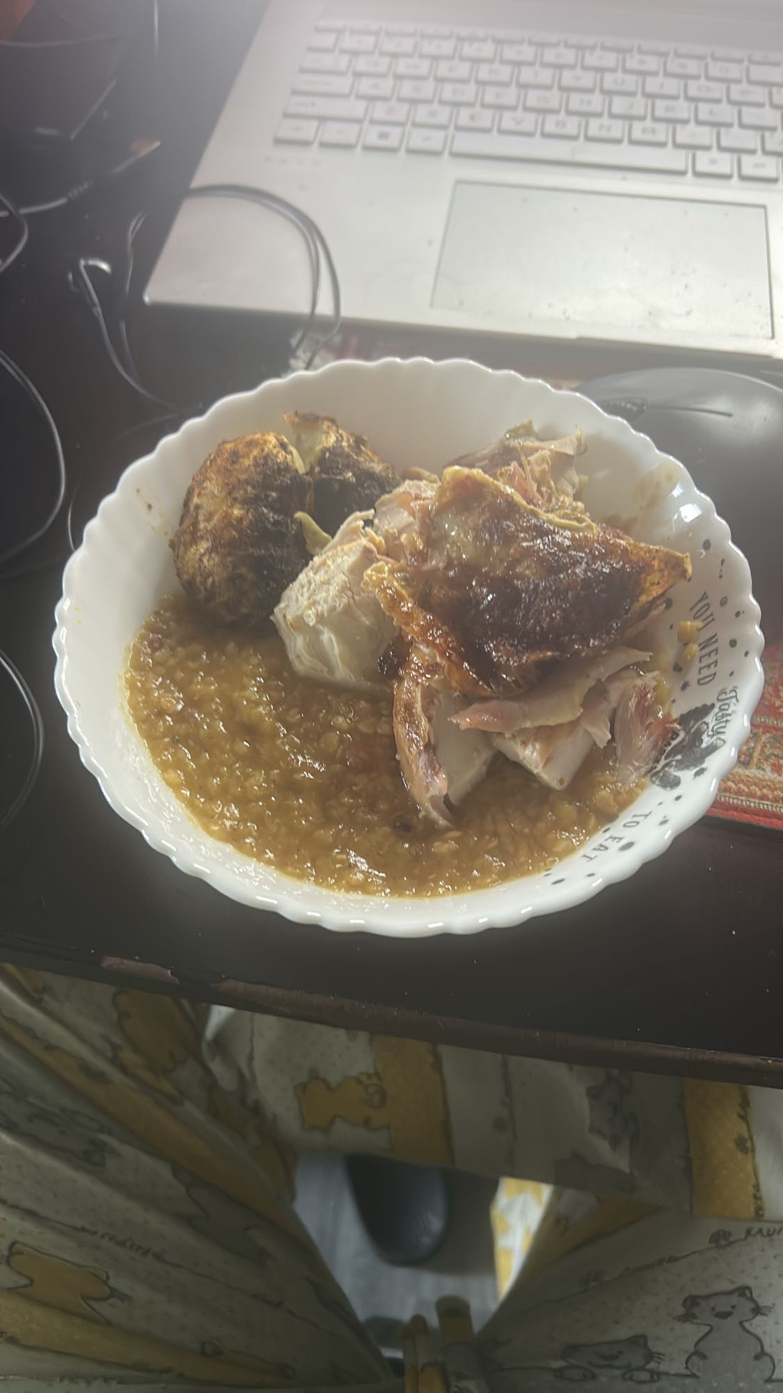 Chicken with lentils